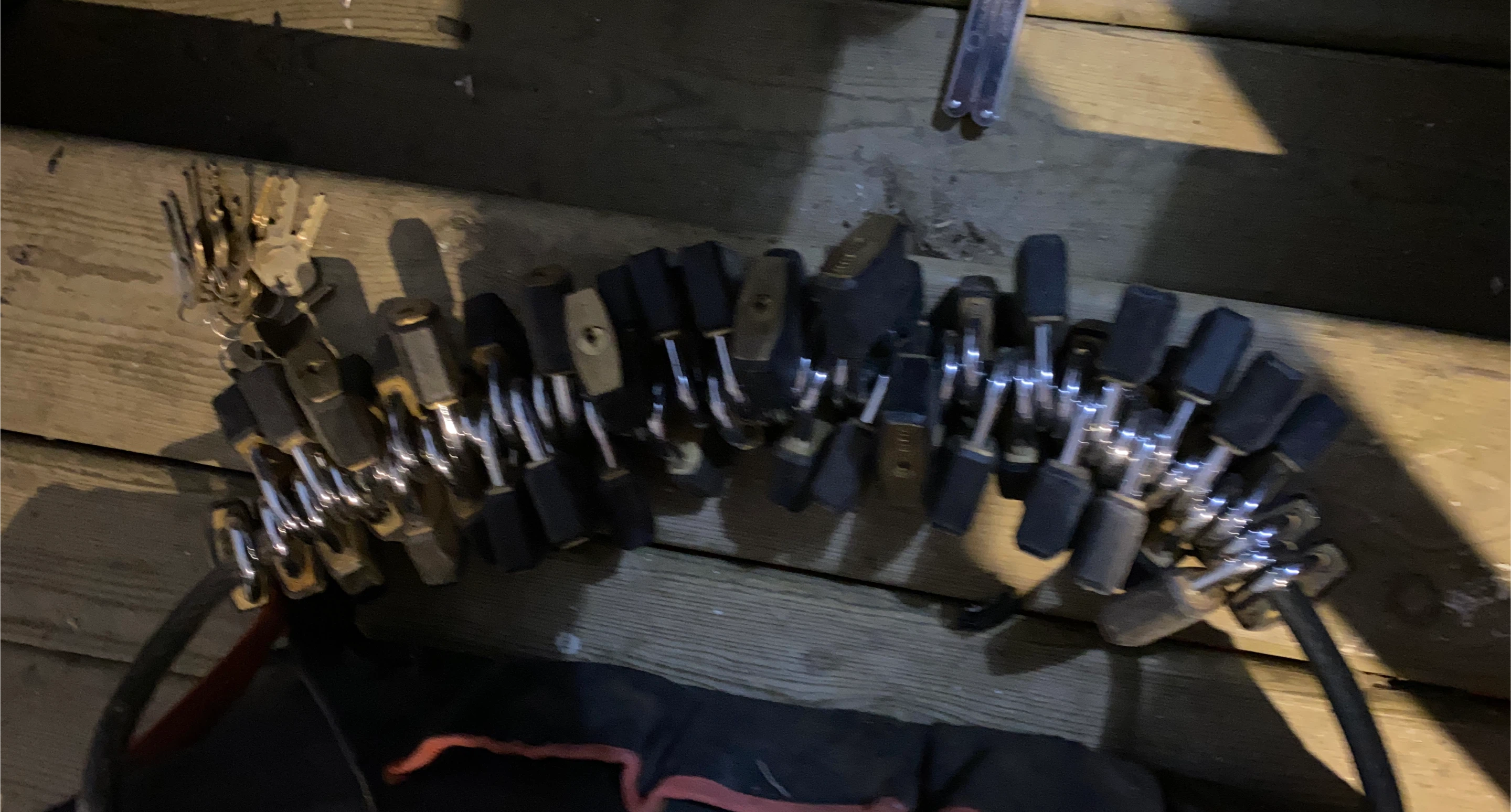 Lot of master Padlocks with Keys