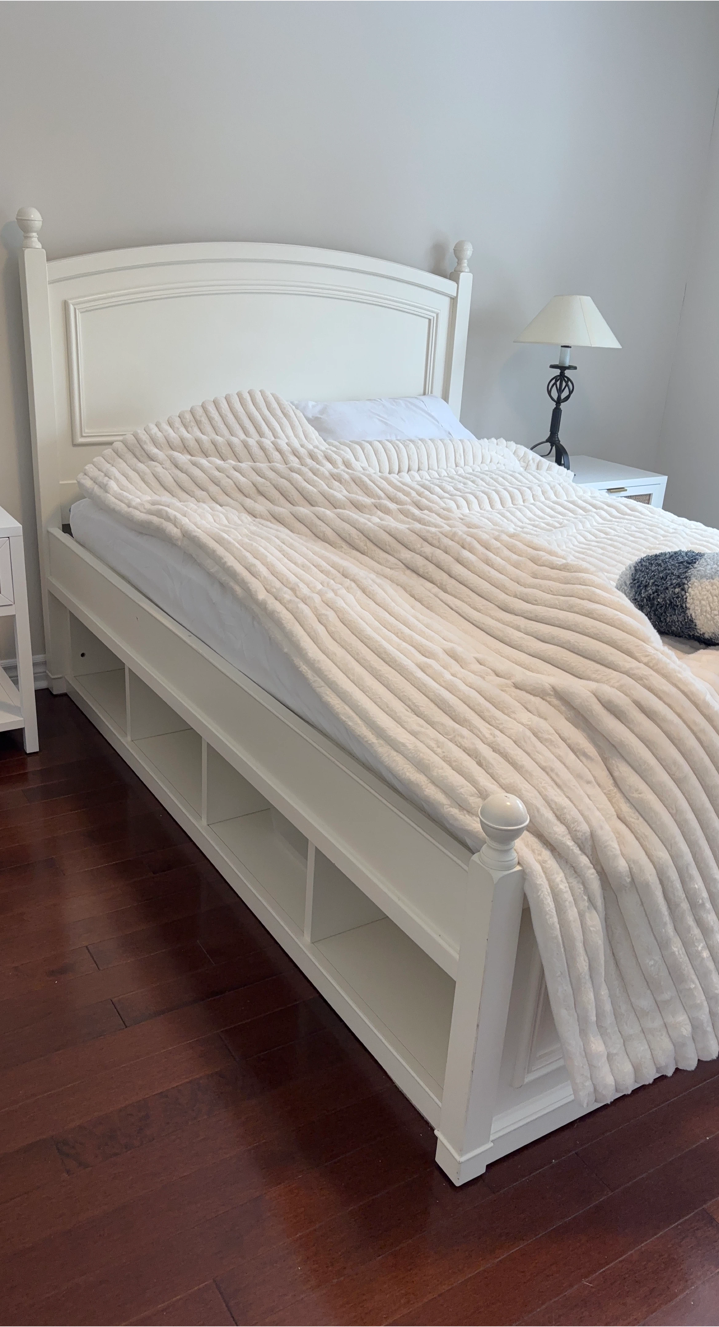 White Storage Bed Frame