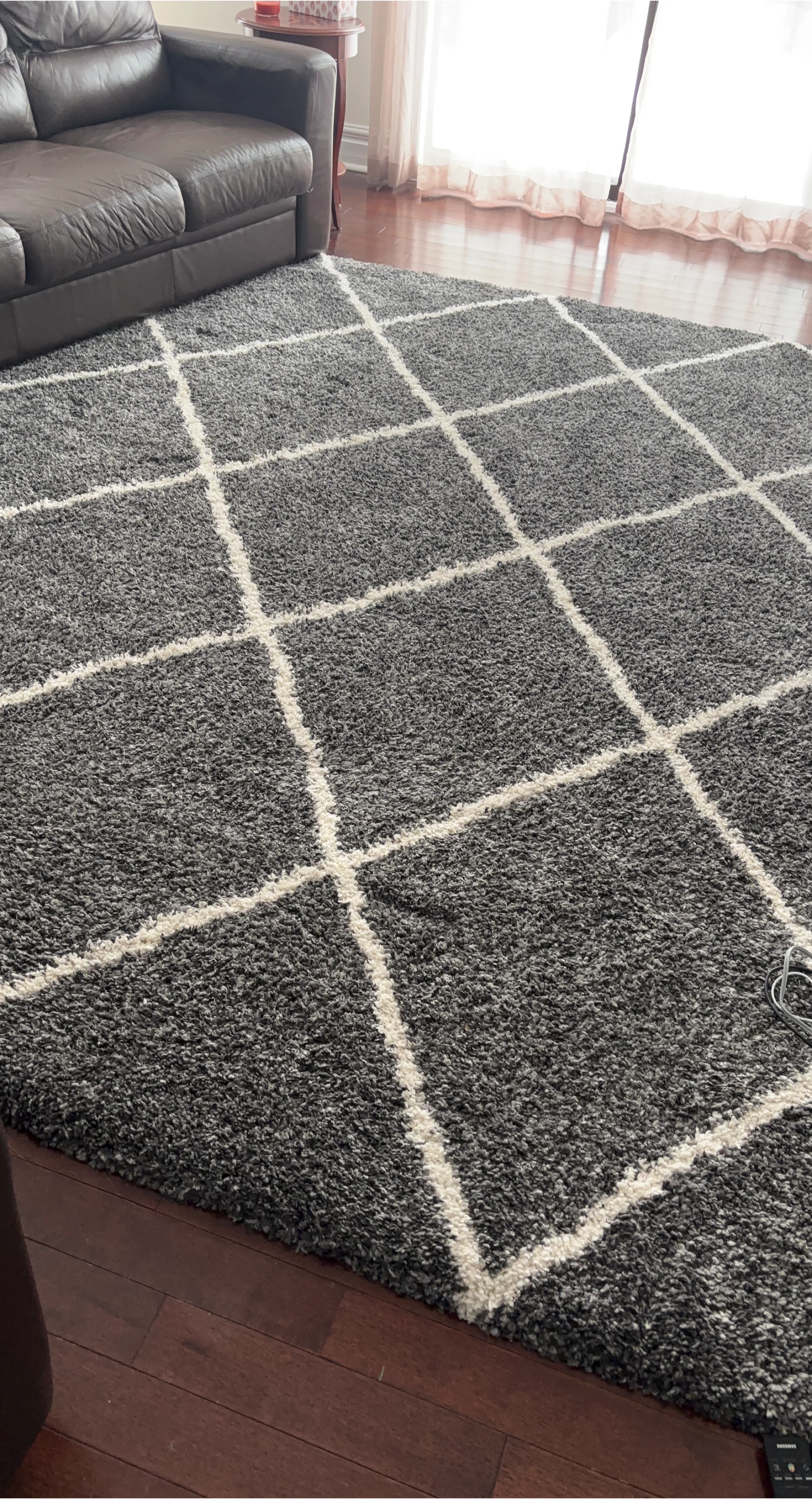 Grey Shag Area Rug