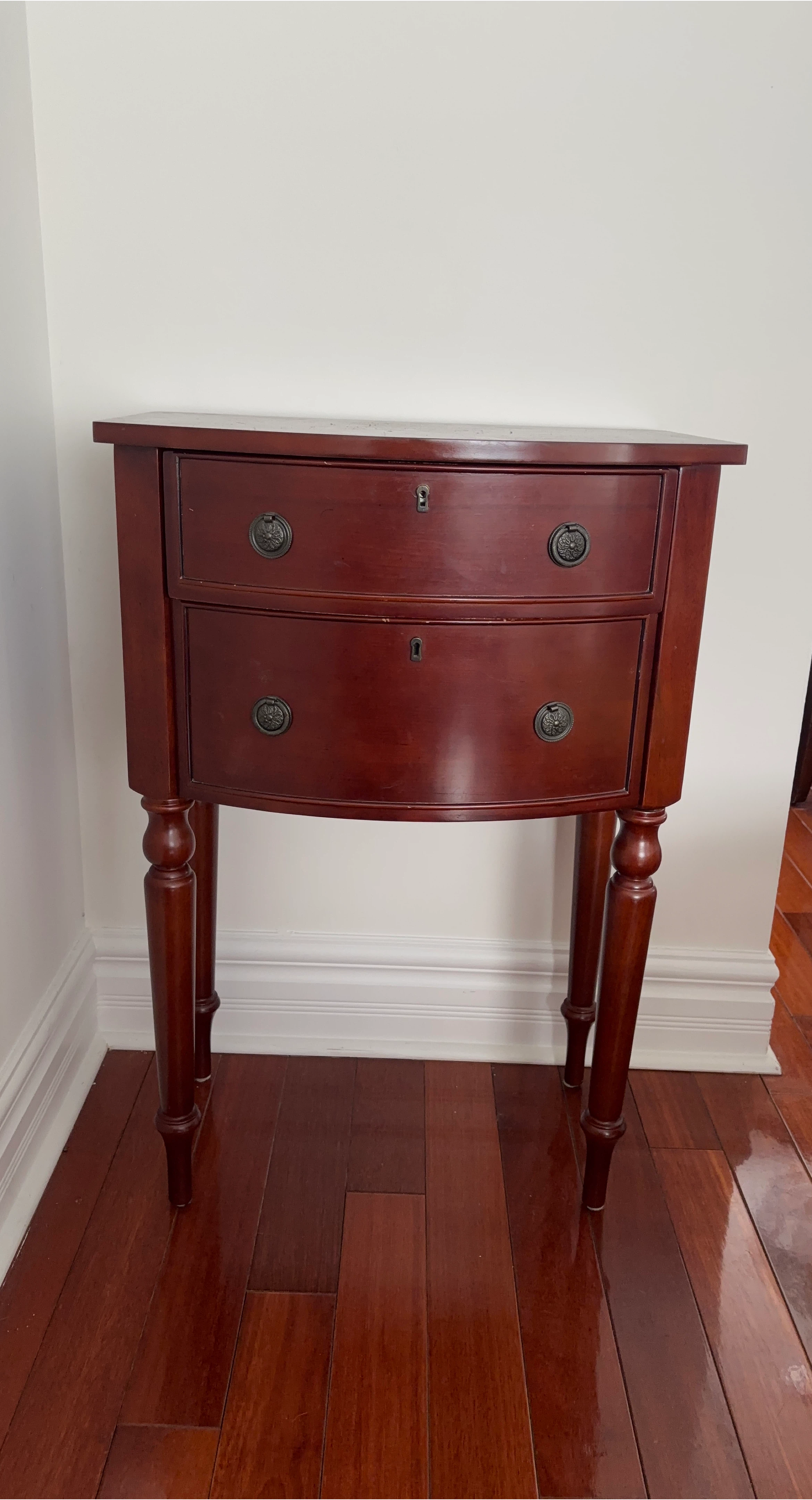 Vintage Cherry Wood Side Table