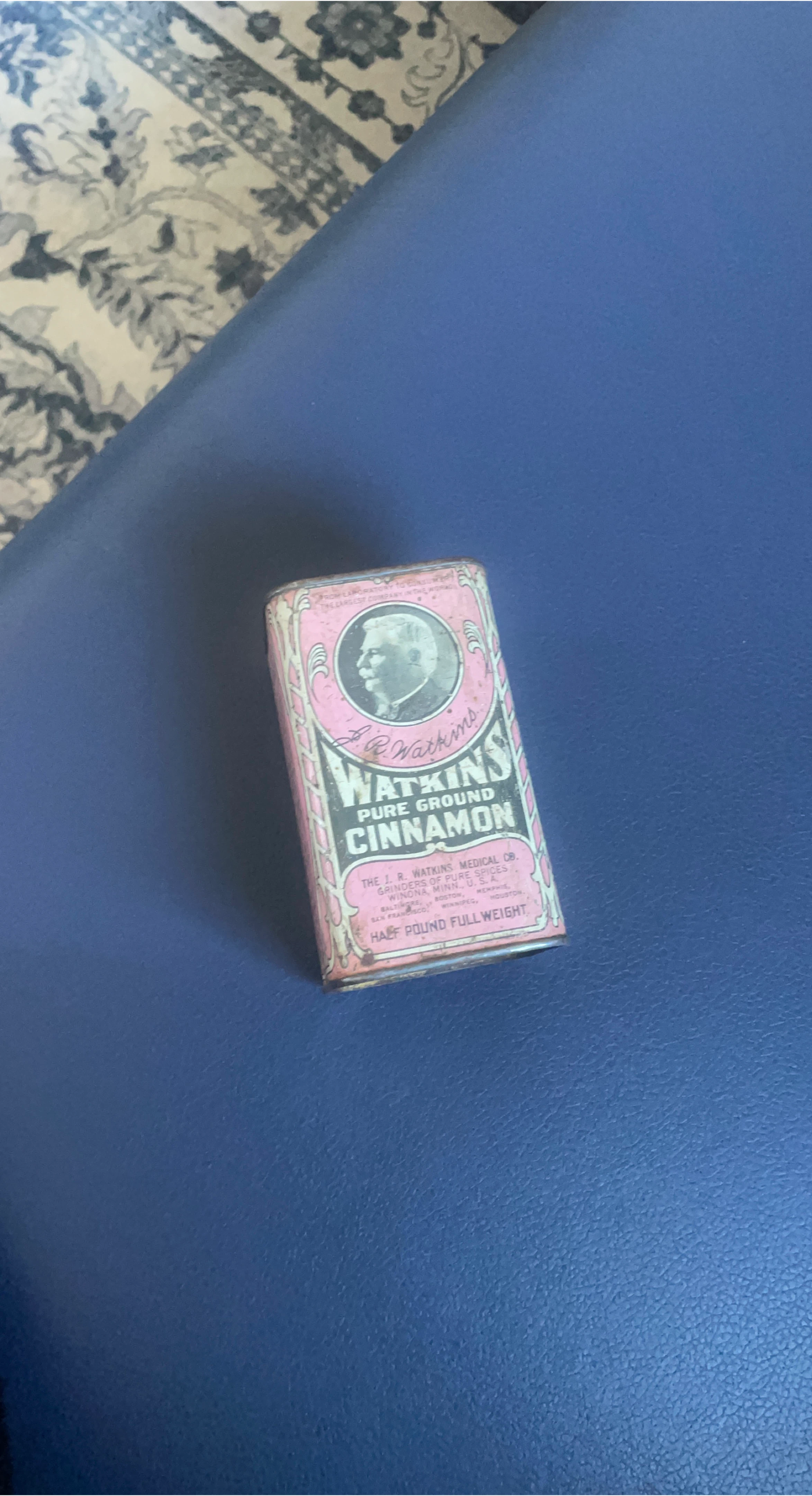 Watkins Pure Ground Cinnamon Half Pound Tin