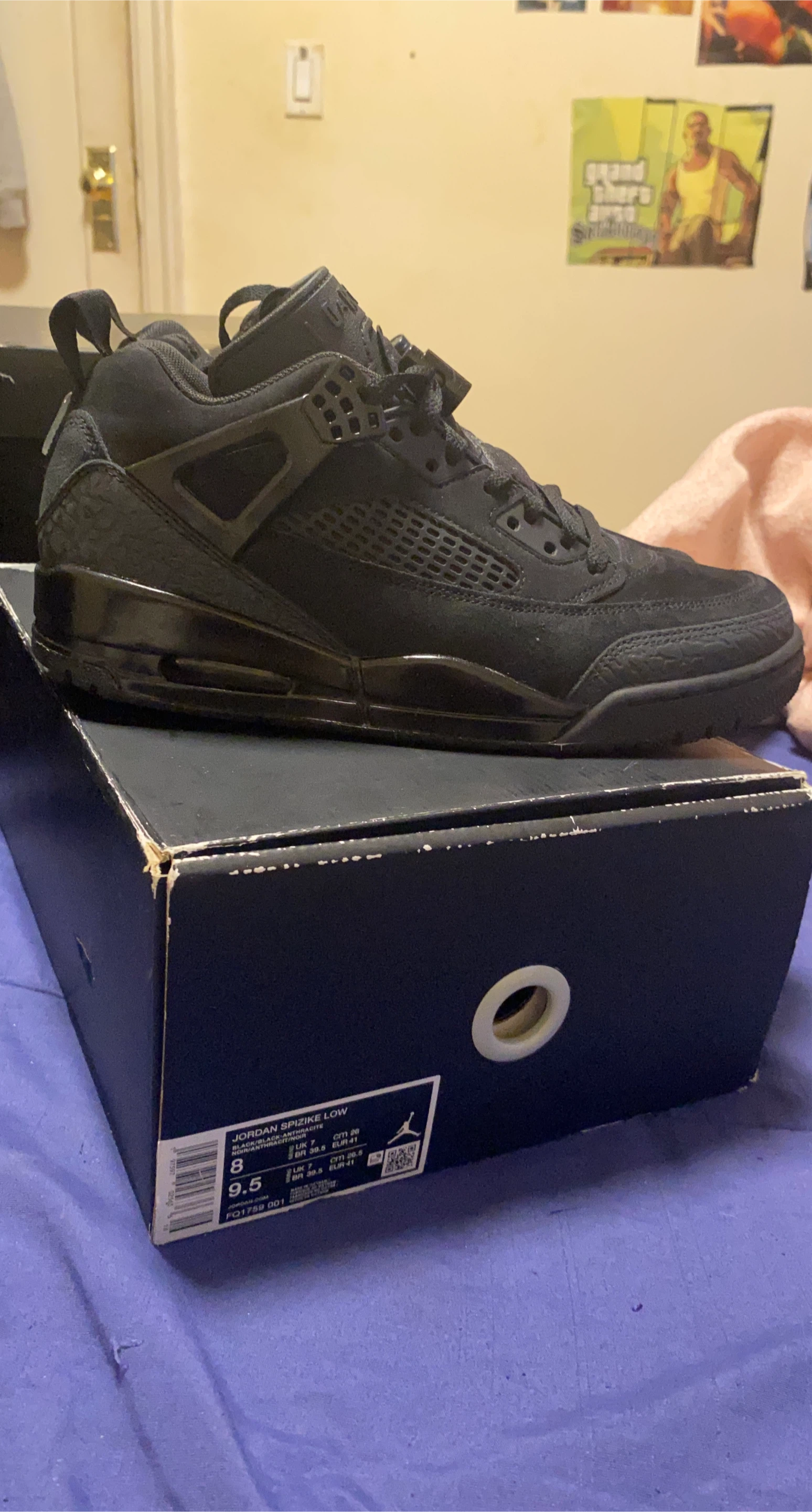 Jordan Spizike Low Black/Black-Anthracite Shoes