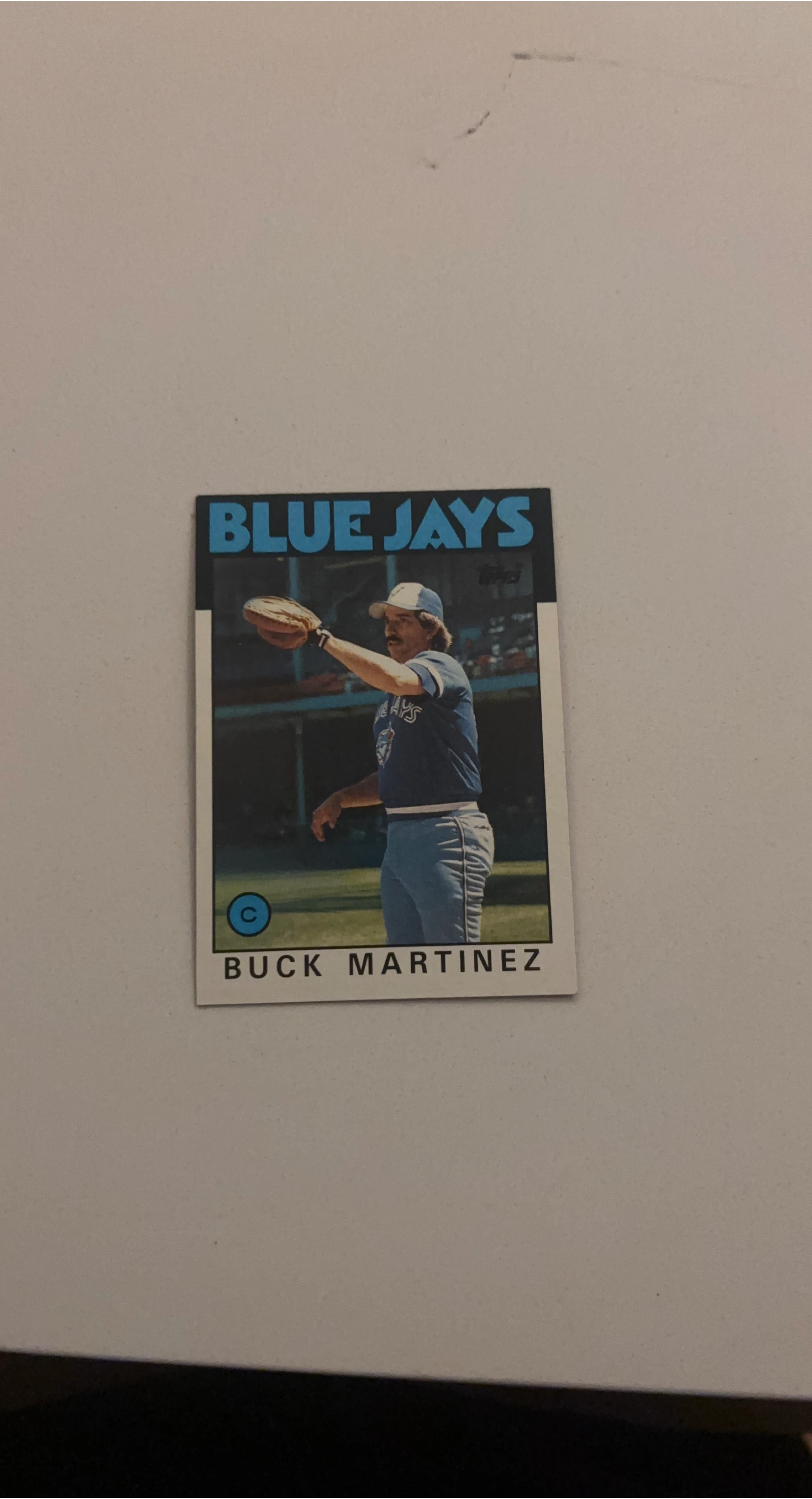 1987 Topps Buck Martinez Toronto Blue Jays Baseball Card