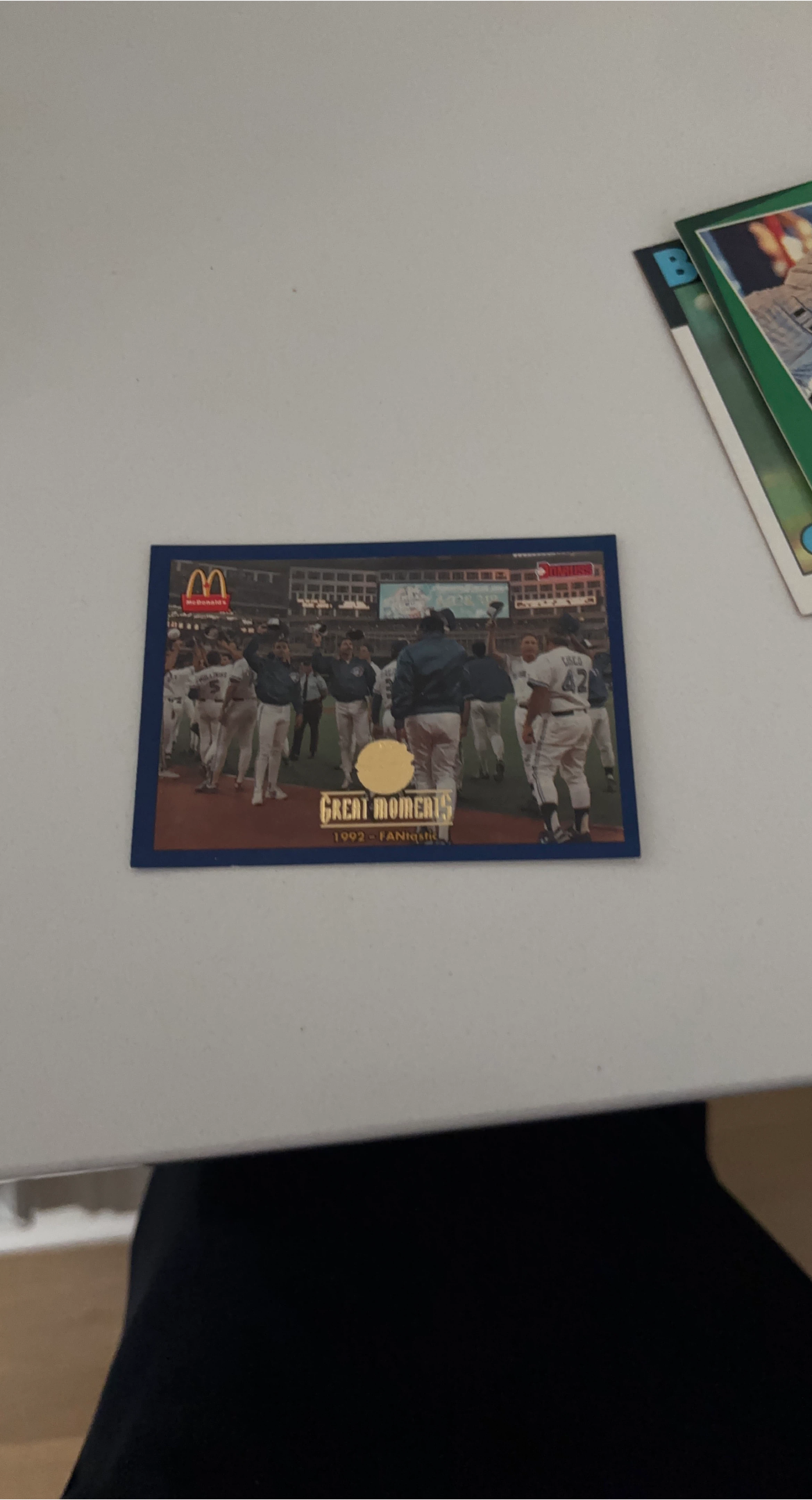 McDonald's 1992 "Great Moments" Baseball Card