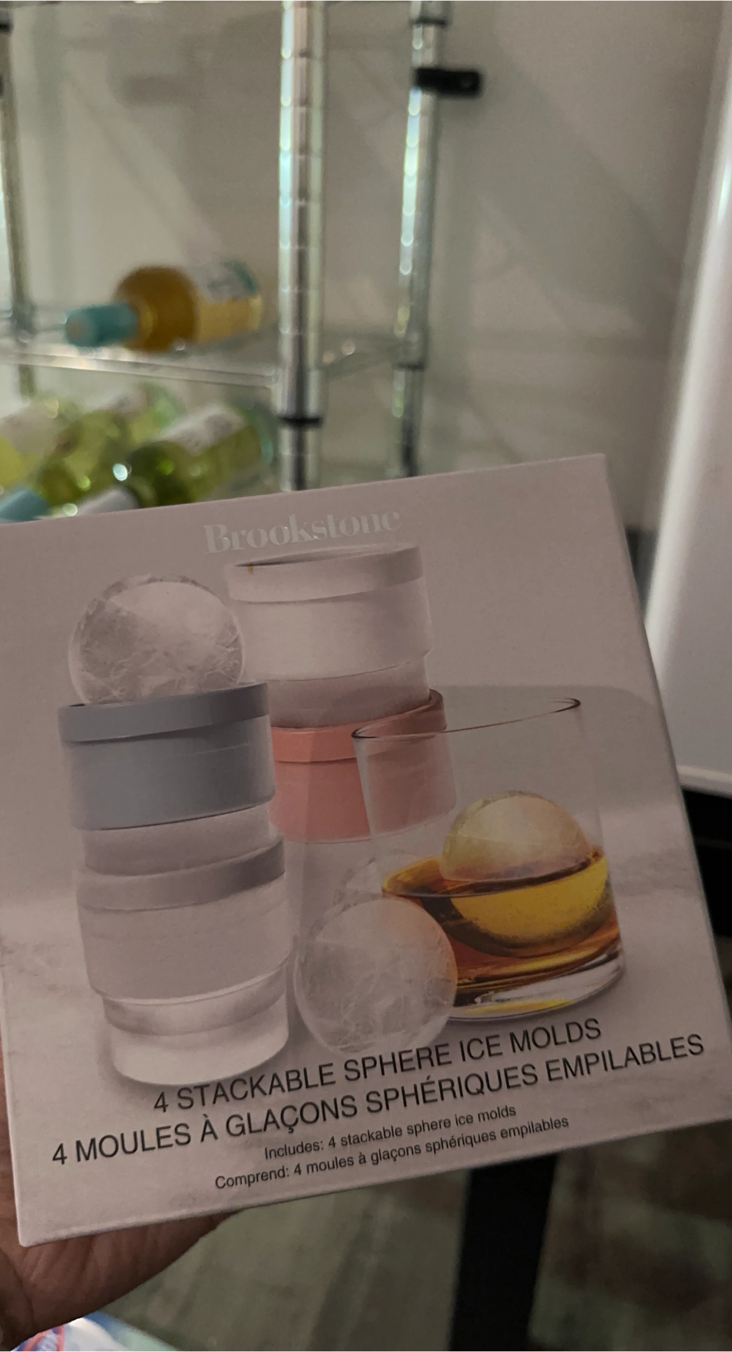 Brookstone 4 Stackable Sphere Ice Molds