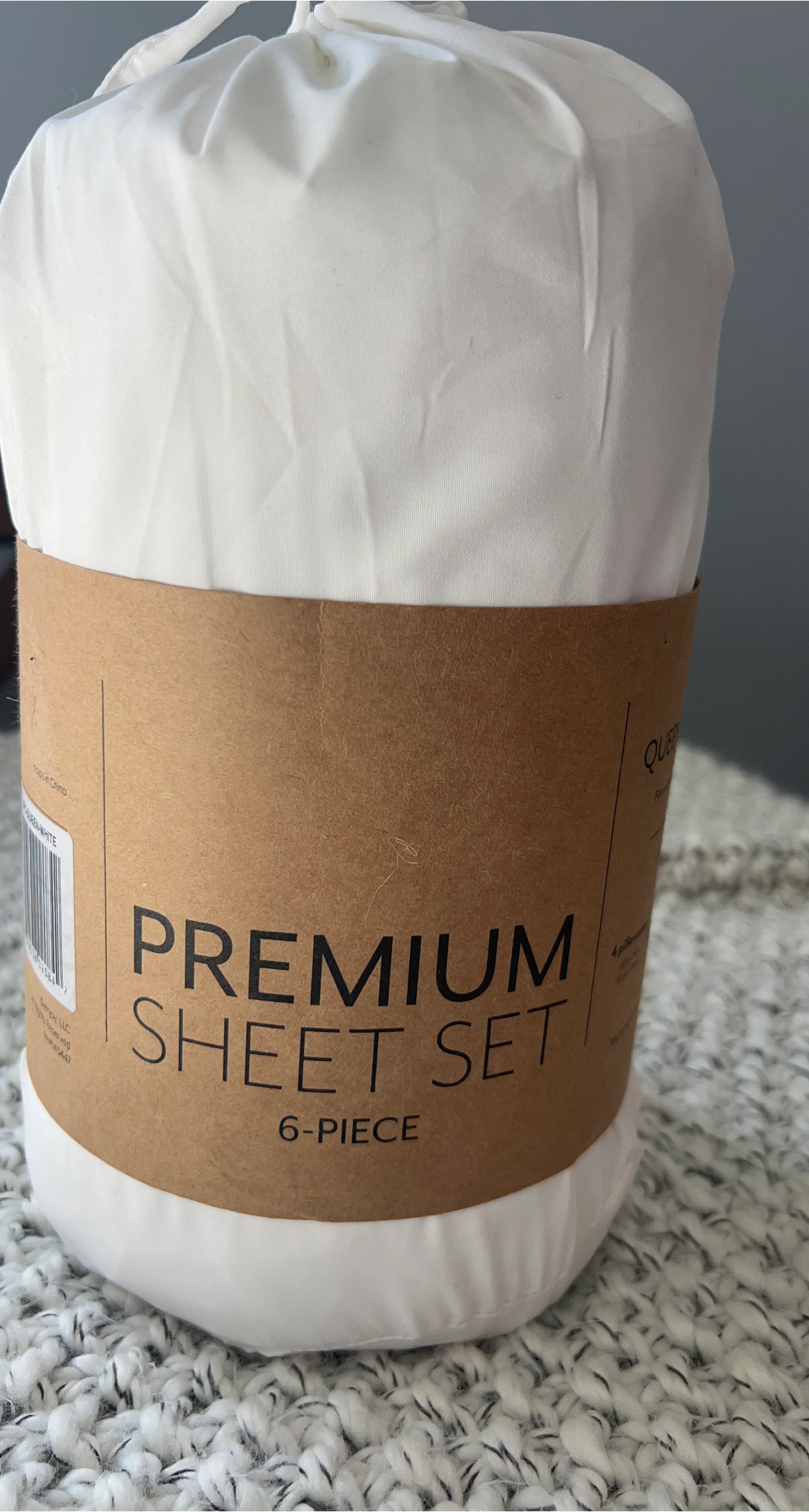 Premium Sheet Set - Queen, 6-Piece, White