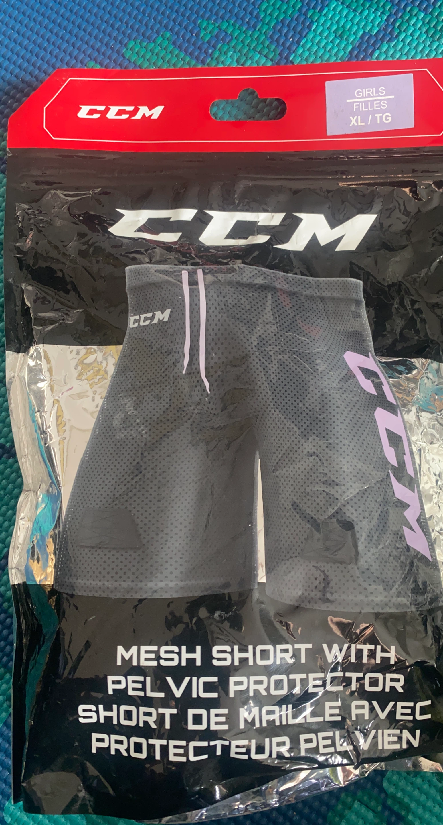 CCM Girls Mesh Short with Pelvic Protector