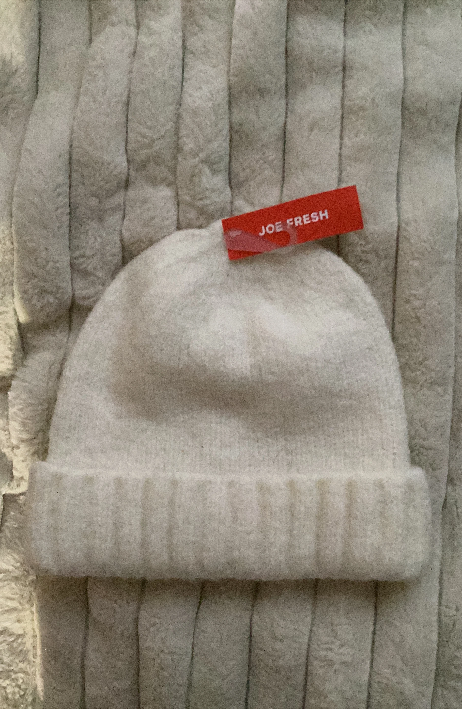 Joe Fresh White Knit Toque