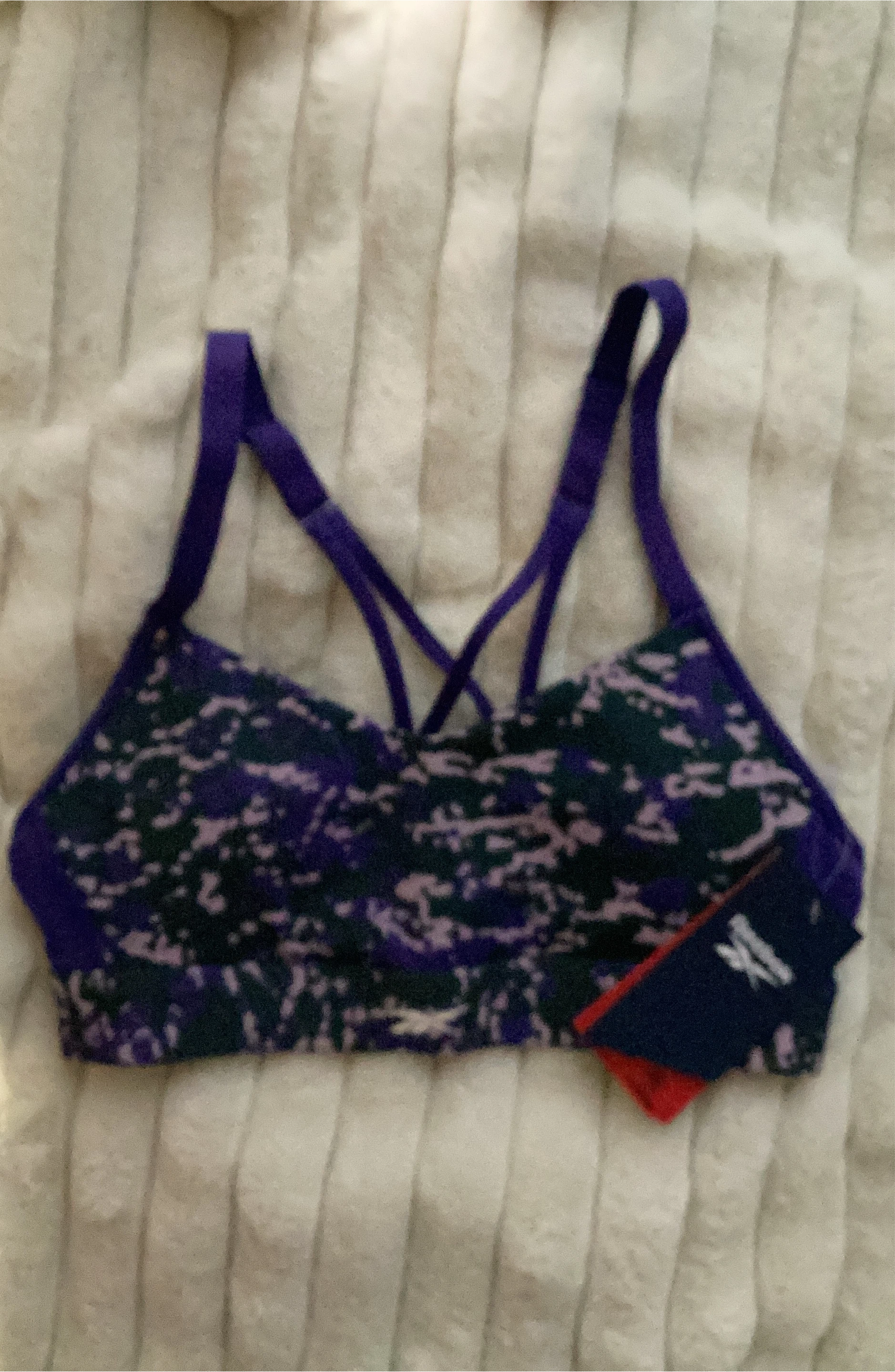 Reebok Sports Bra - Purple Camo
