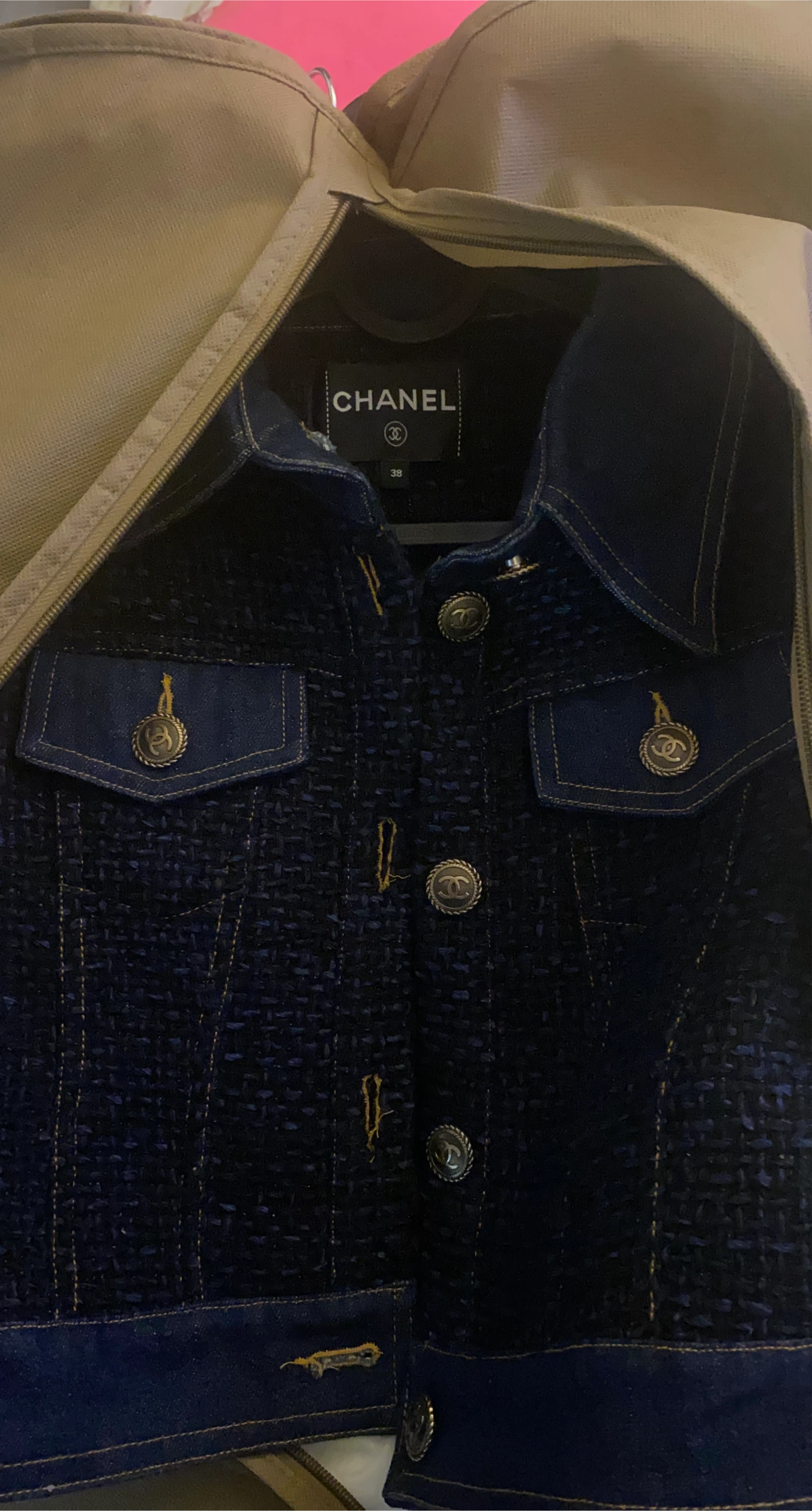 Chanel Denim Tweed Jacket