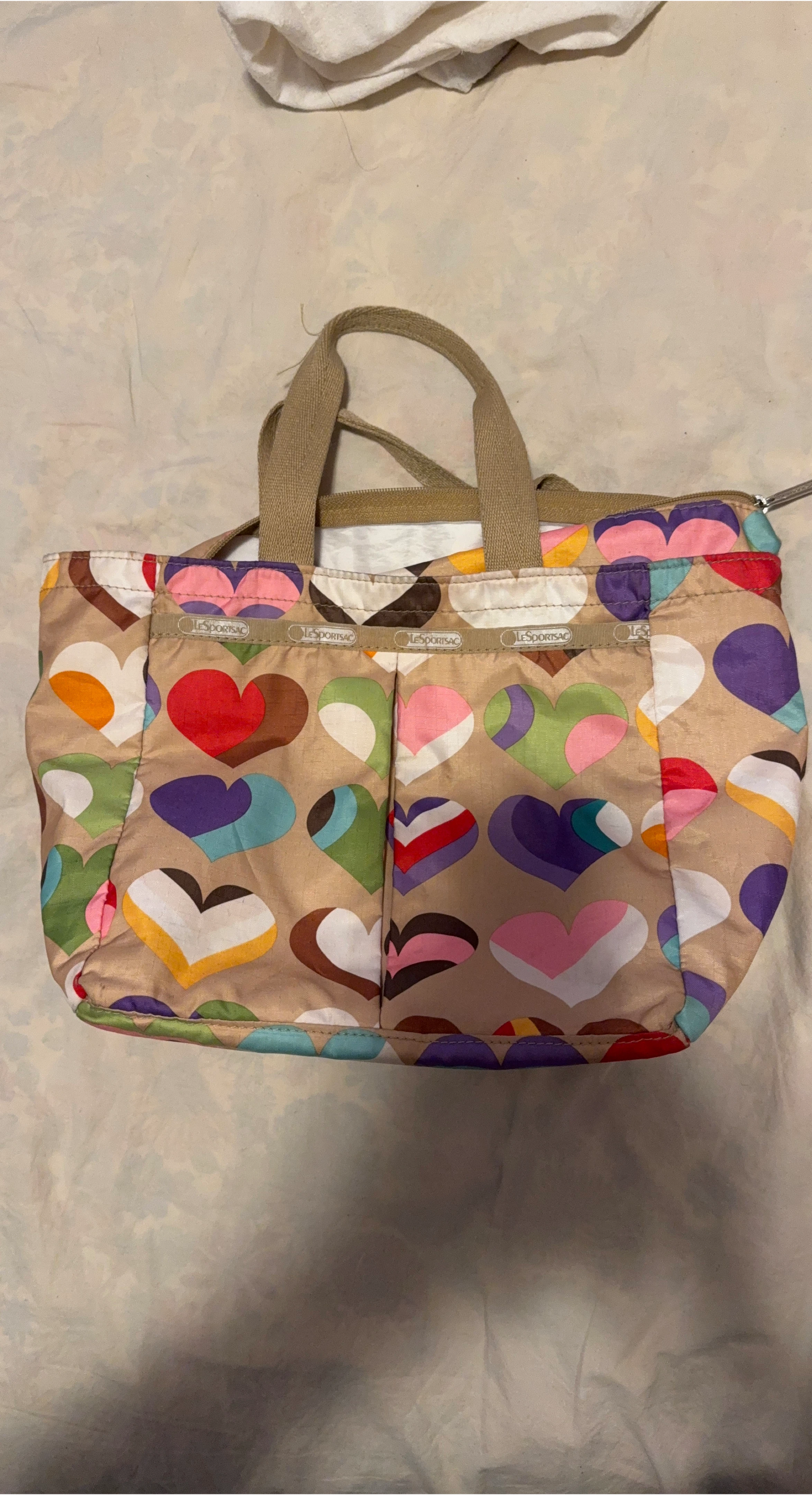 LeSportsac Tote Bag with Heart Pattern