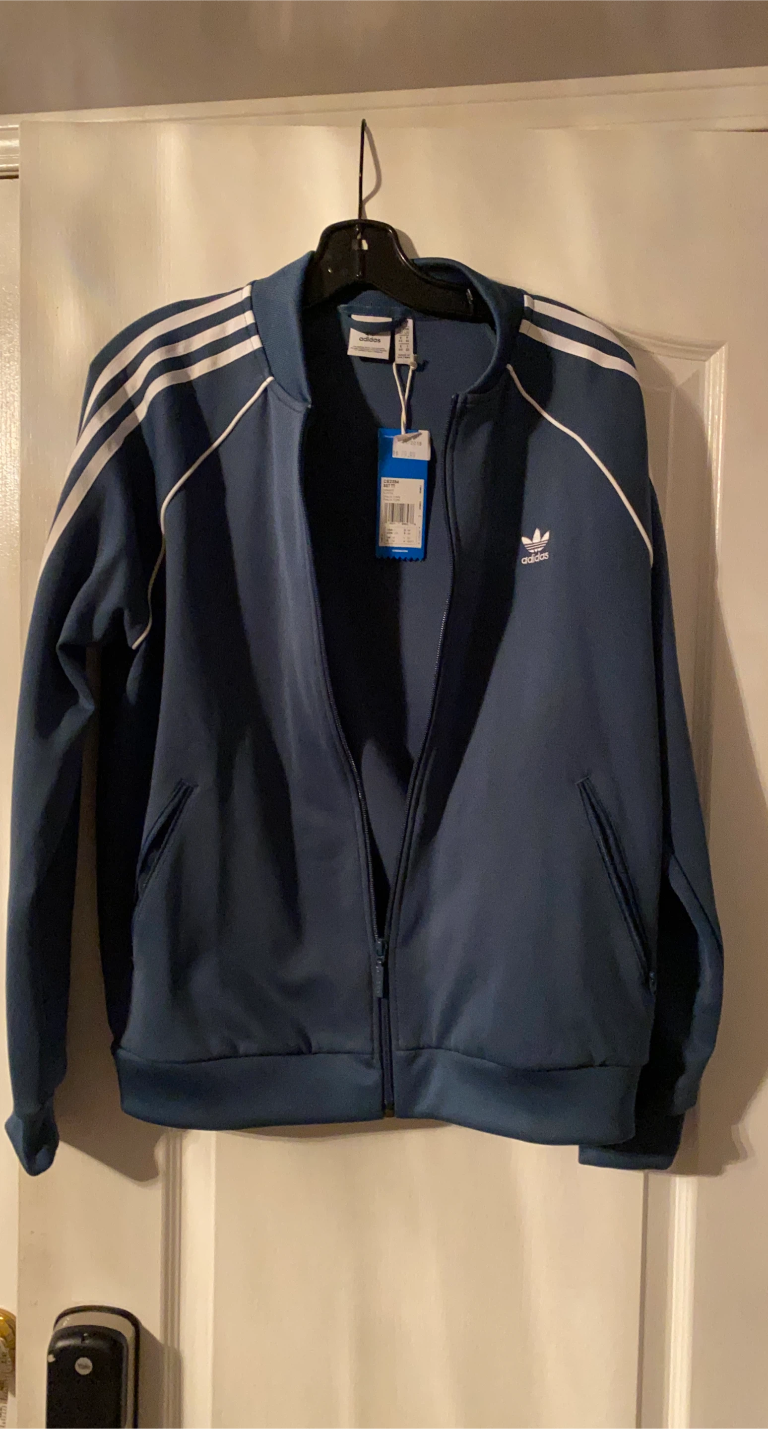 Adidas Superstar Track Jacket Blue White