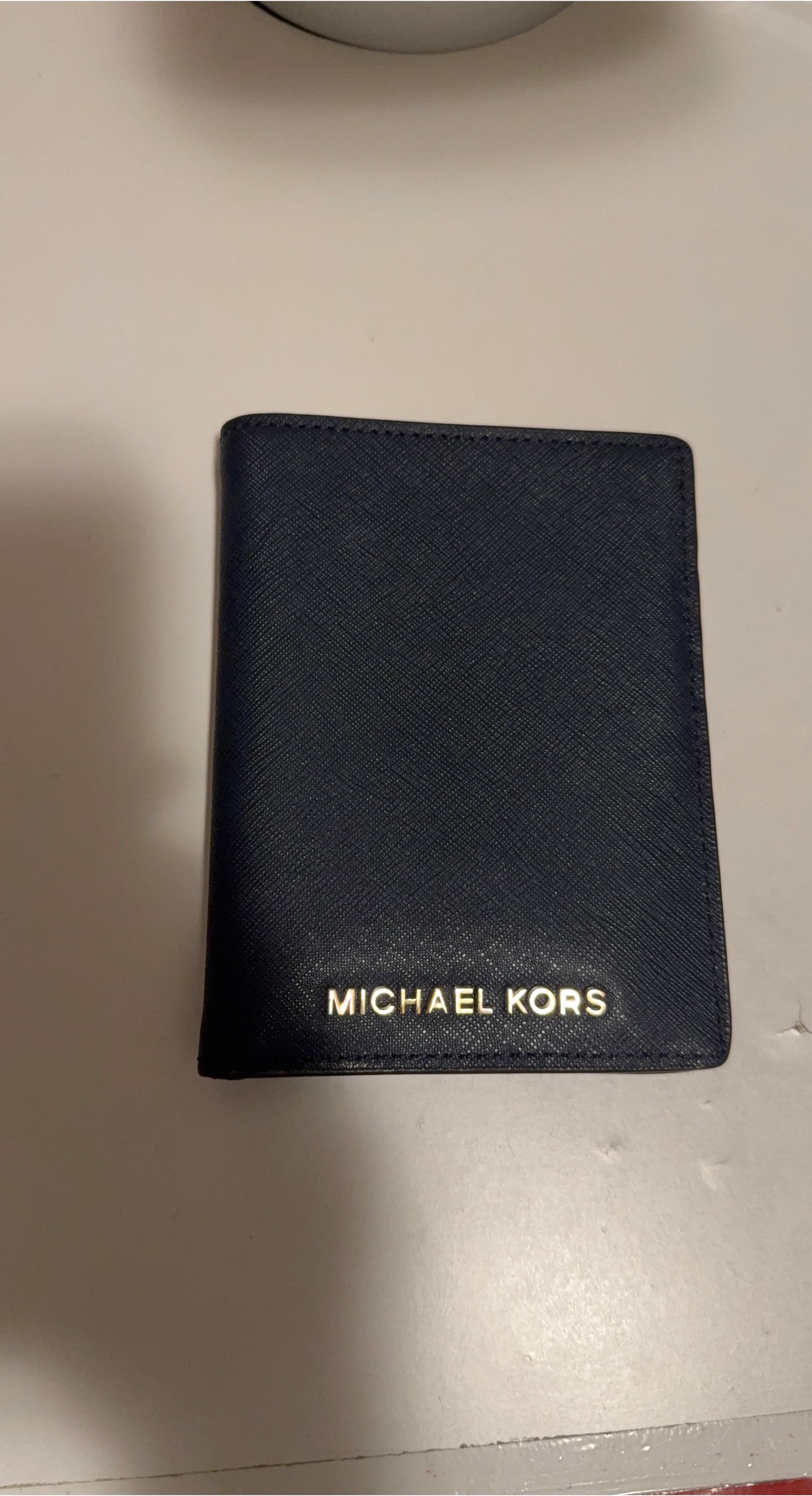 Michael Kors Navy Saffiano Leather Card Holder