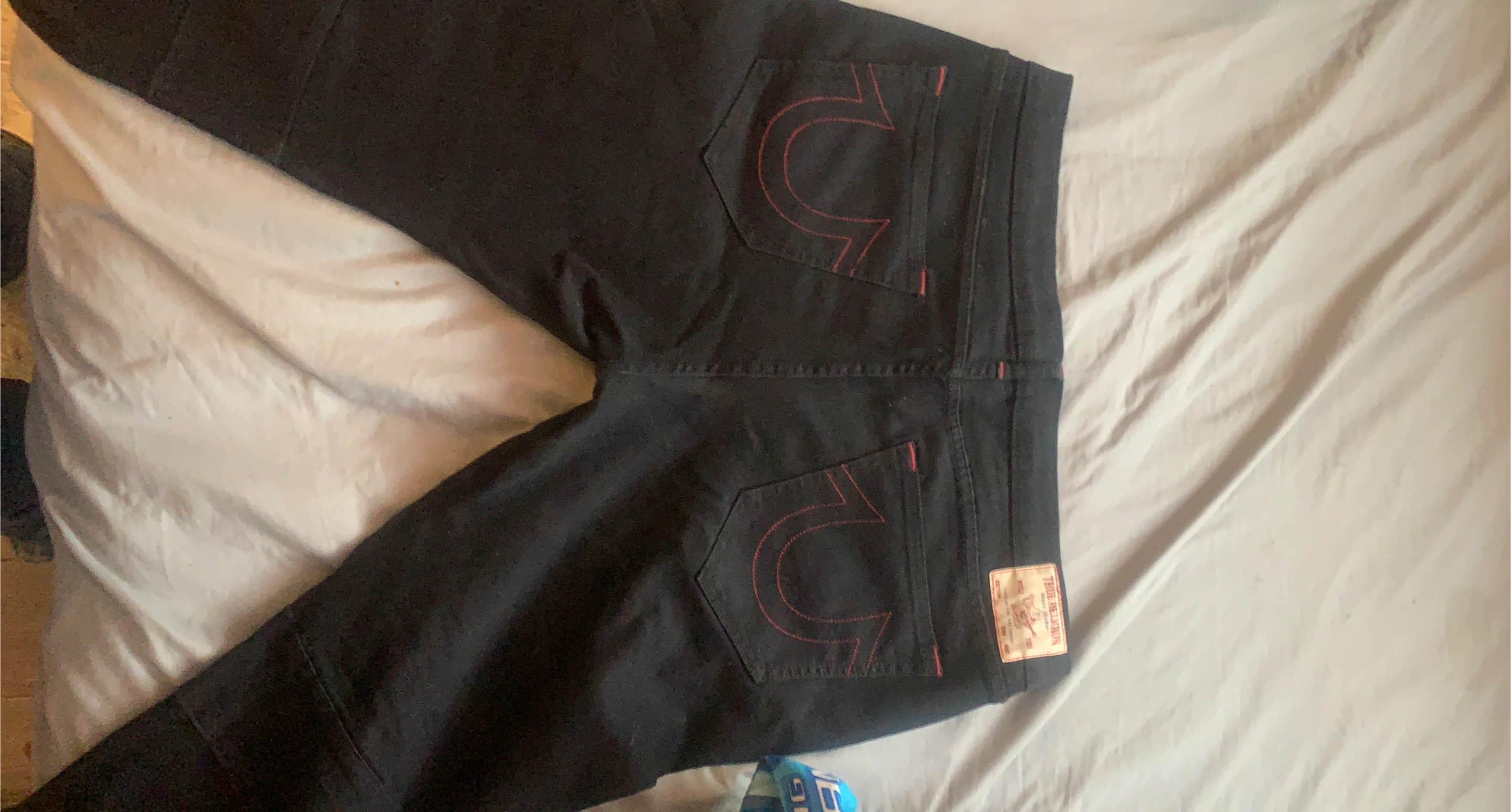 True Religion Black Moto Jeans Men's Size 36