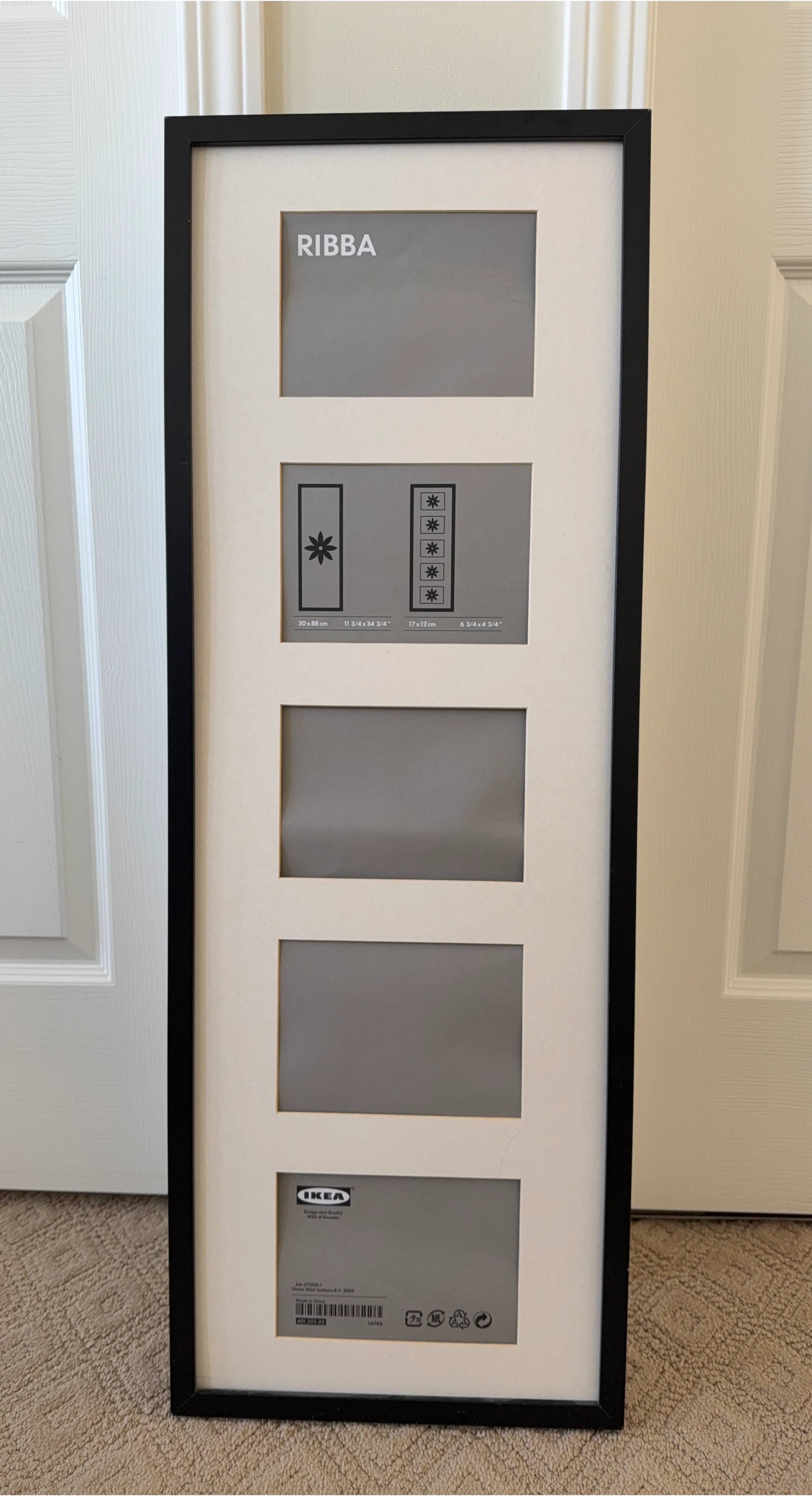 IKEA RIBBA 5-photo frame collage