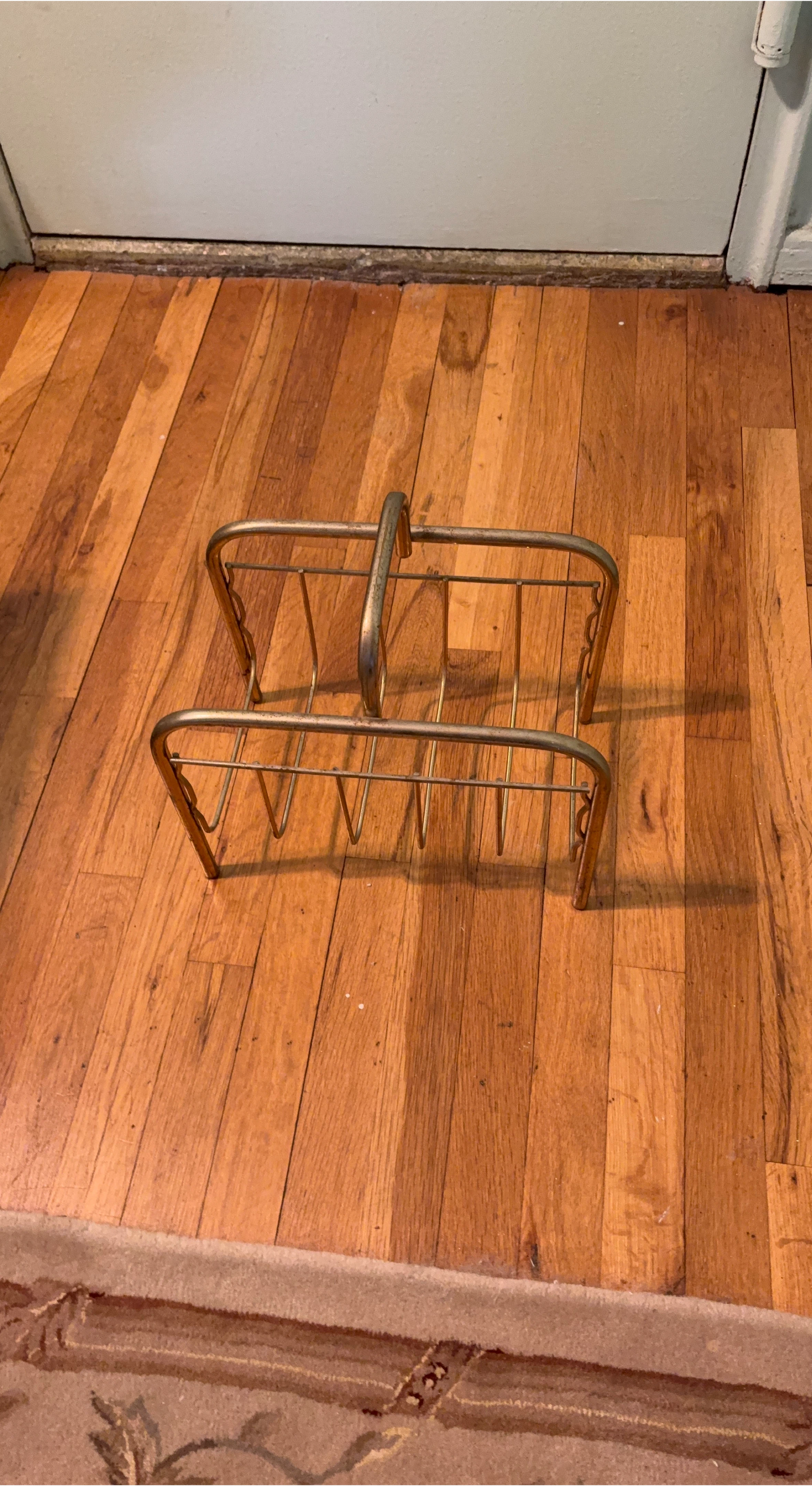 Vintage Metal Magazine Rack