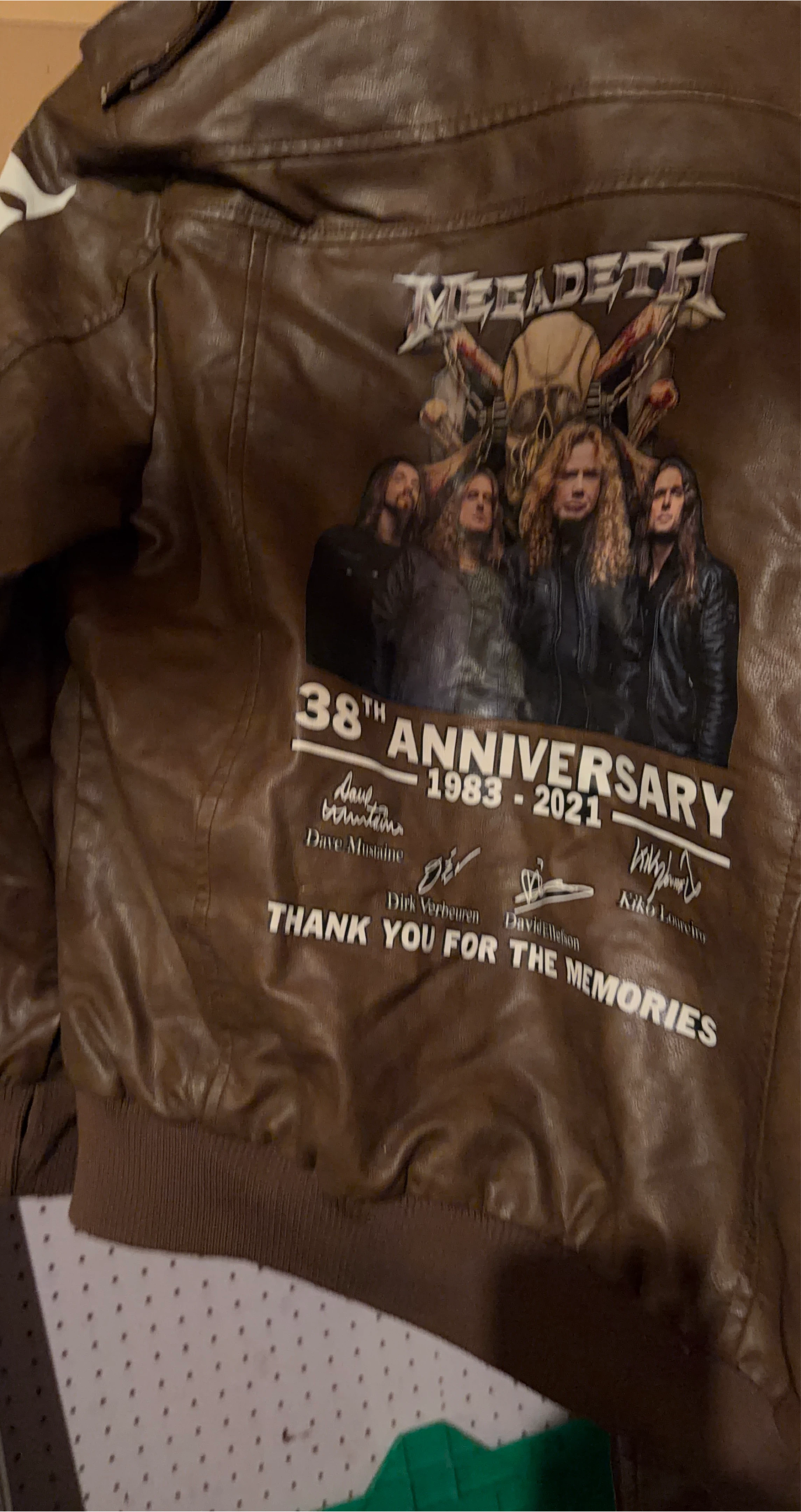 Megadeth 38th Anniversary Jacket