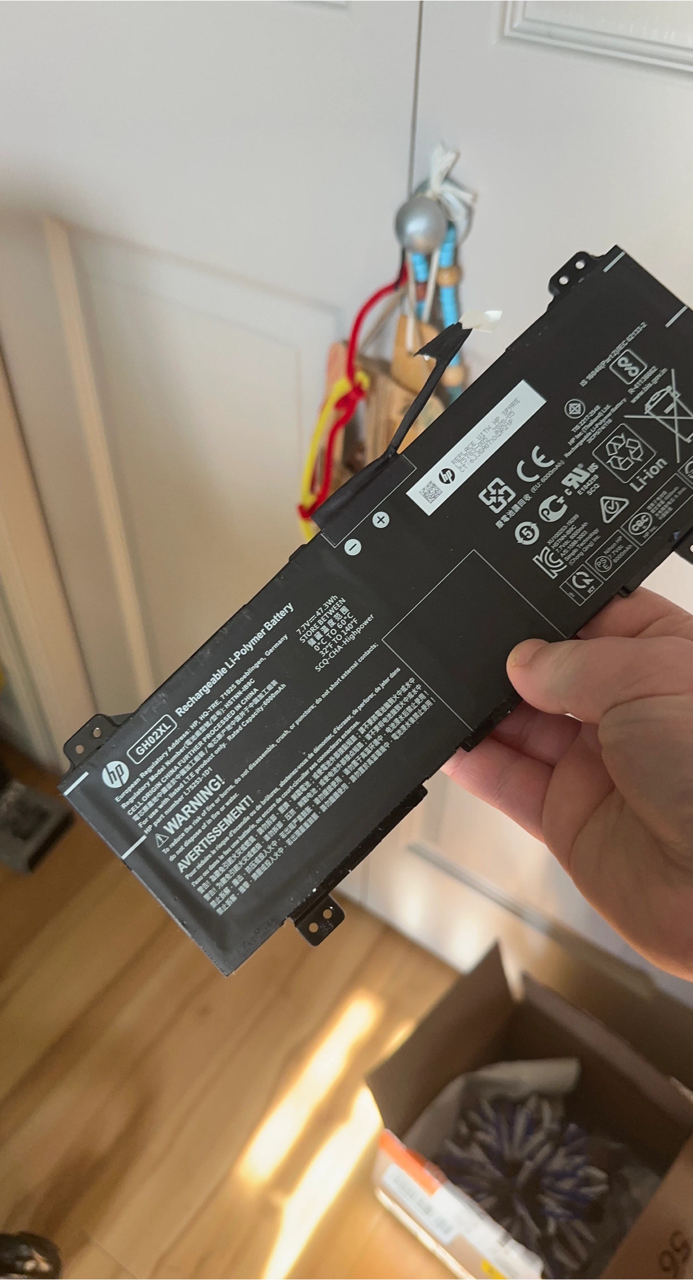 HP GH02XL Rechargeable Li-Polymer Laptop Battery 6000mAh