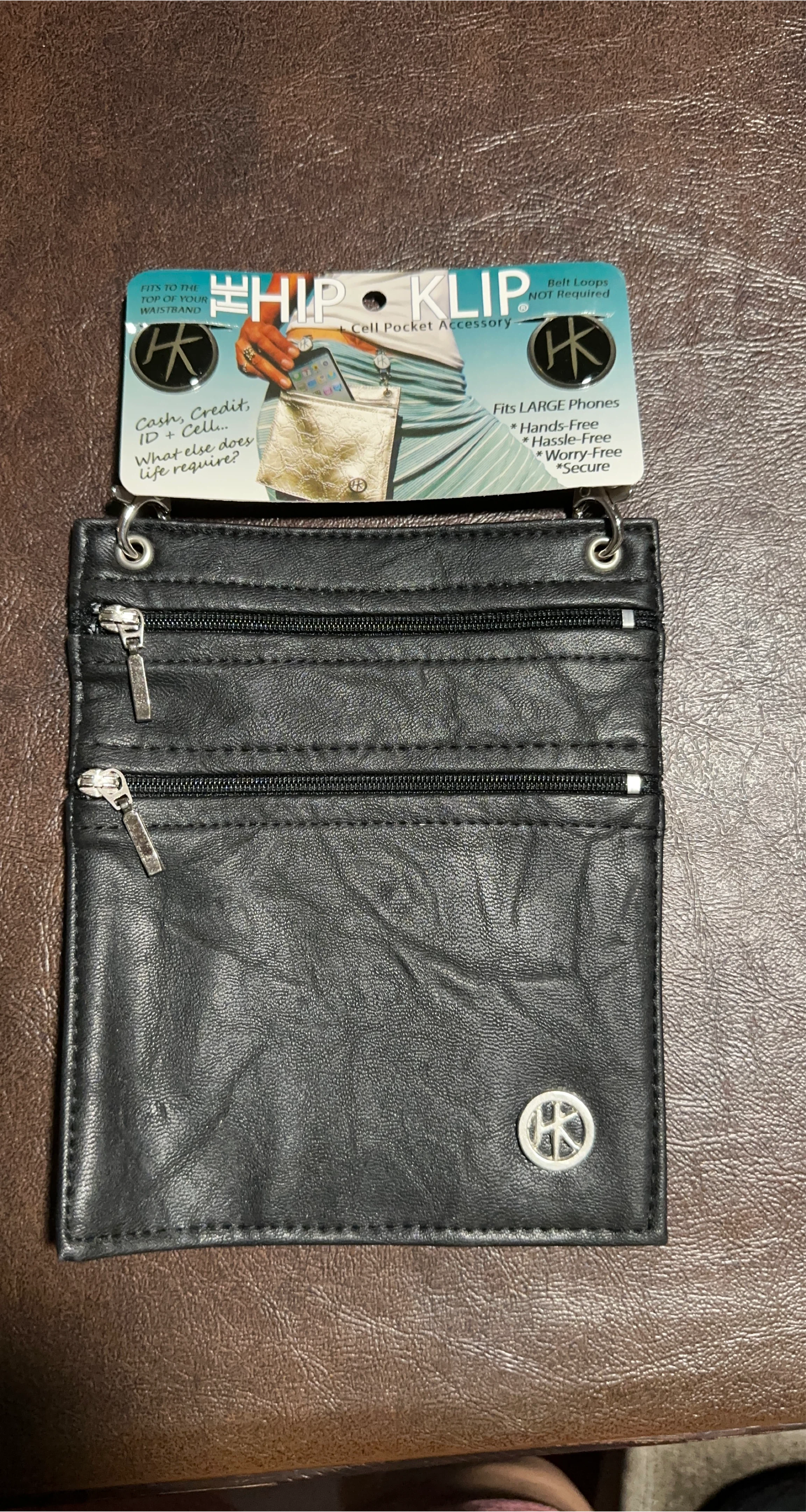 HIP KLIP Cell Pocket Accessory Black