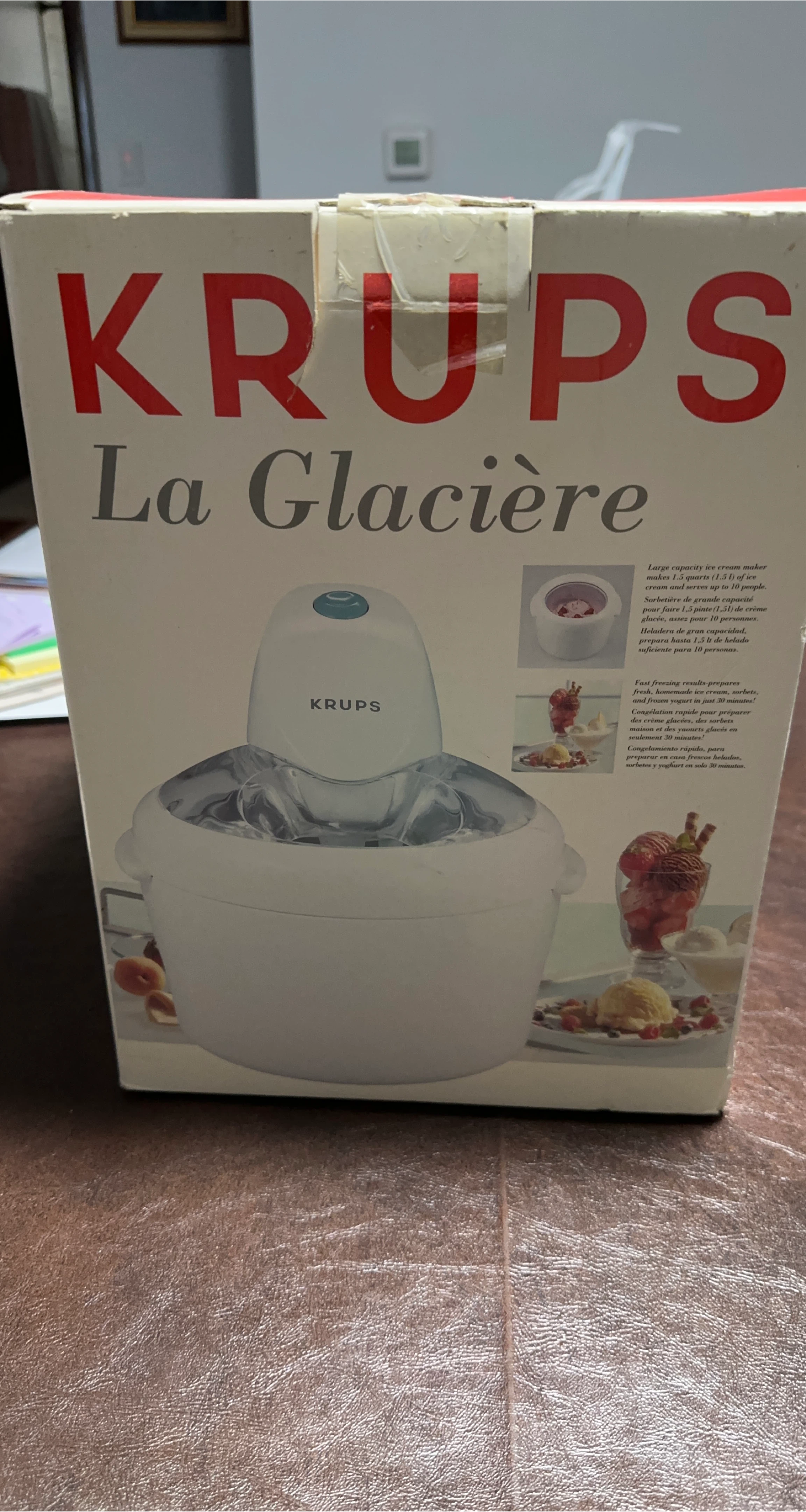 Krups La Glaciere Ice Cream Maker Model 258