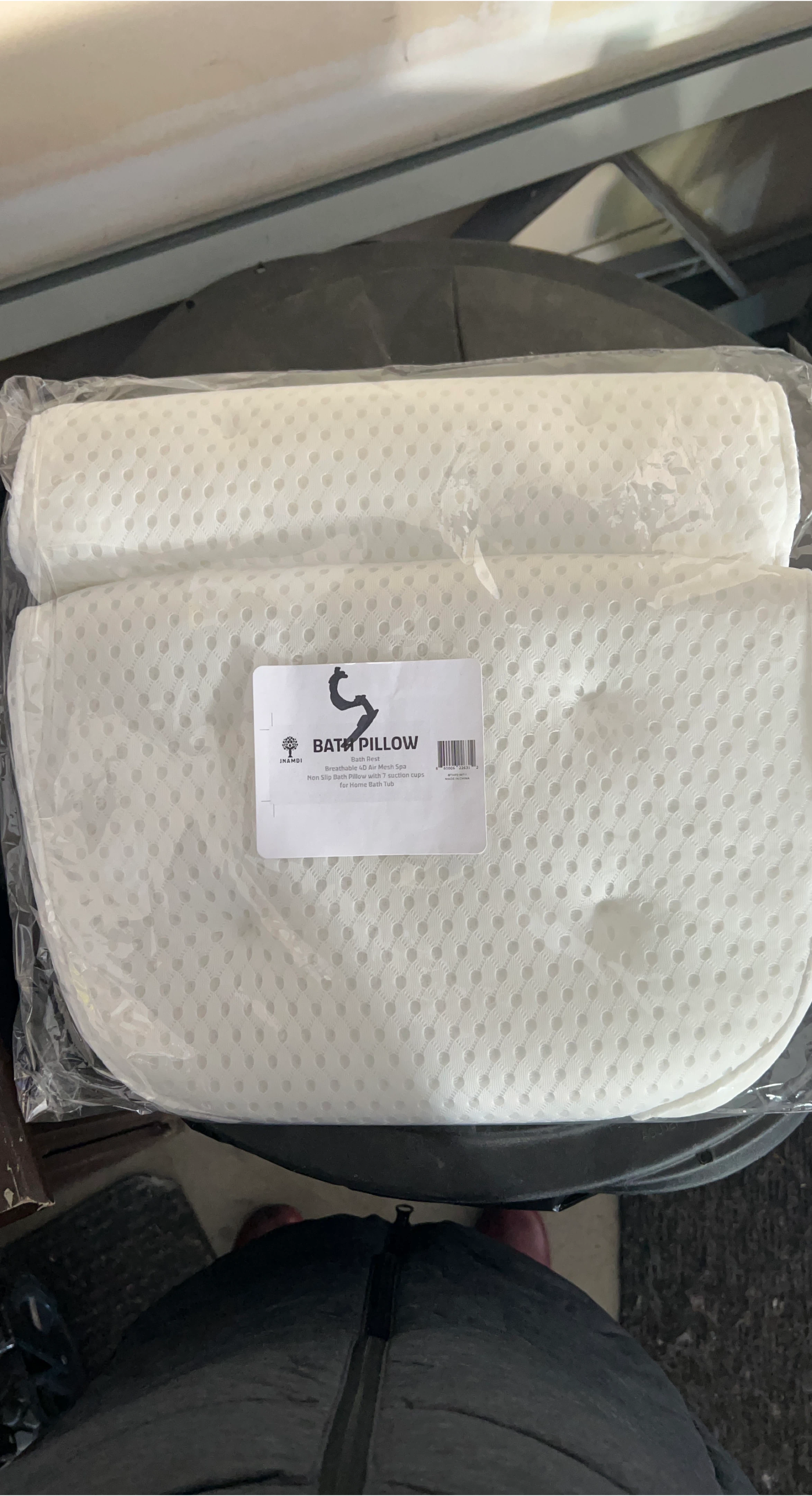 Inamdi Bath Pillow - White Breathable 4D Air Mesh Spa