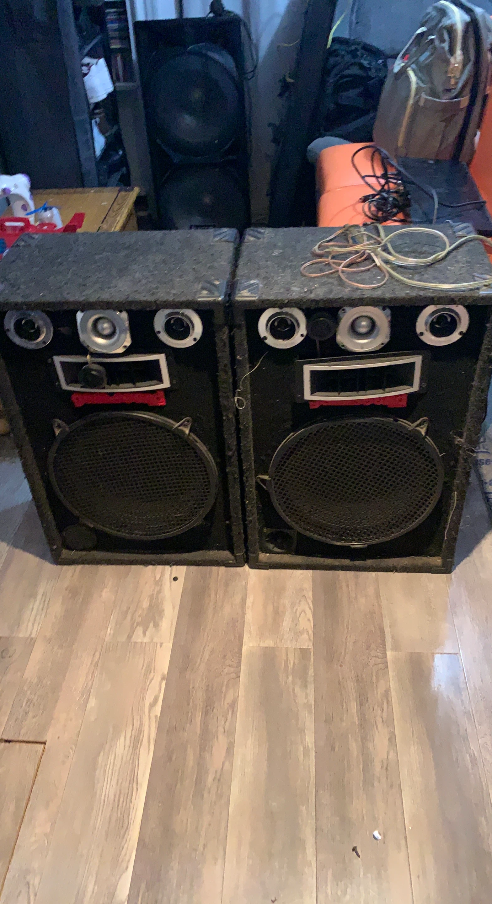 Pair of Large PA Speakers