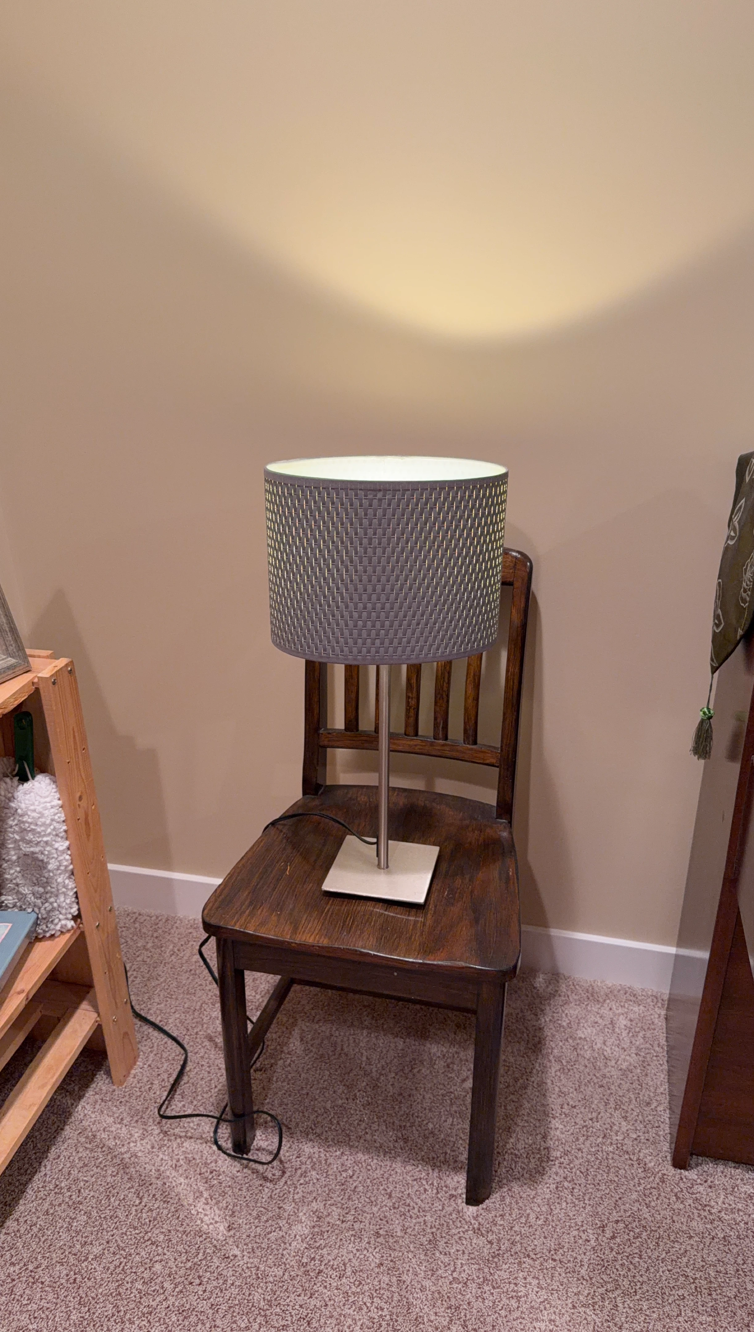 🥕Desk Lamp with Woven Drum Shade