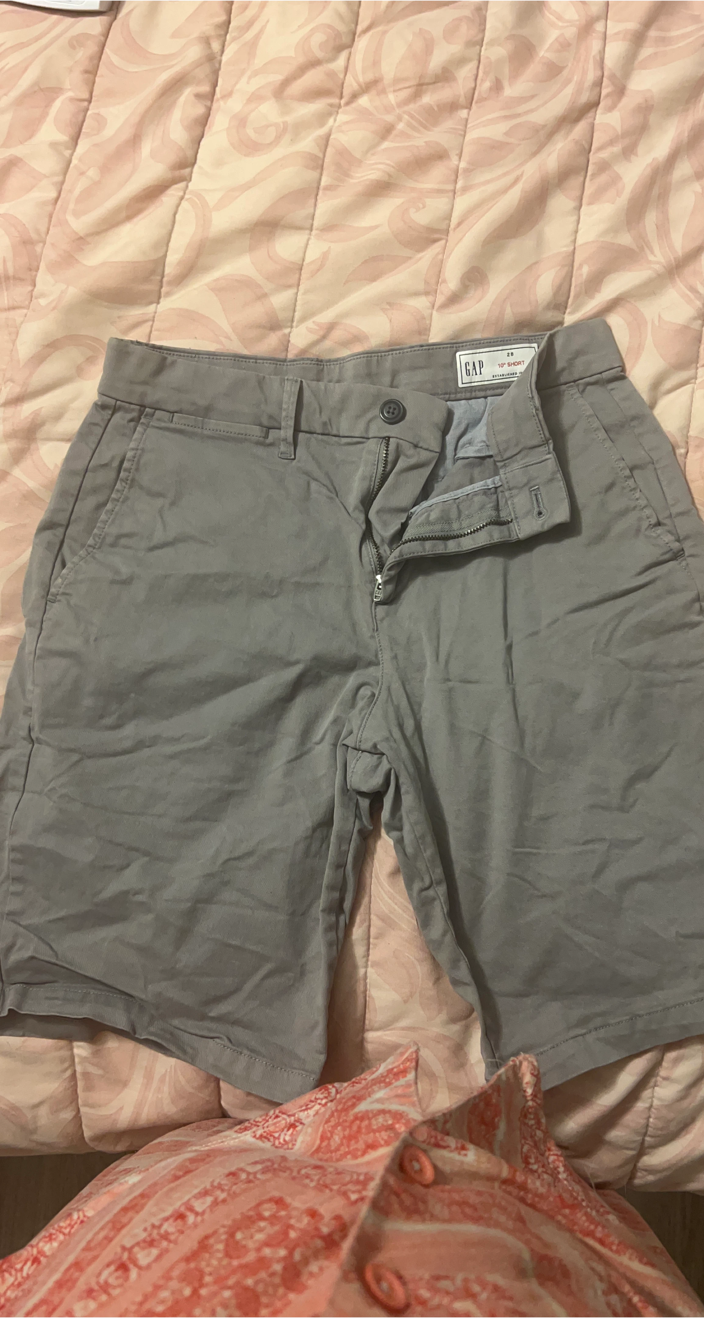 Gap 10" Chino Shorts - Gray
