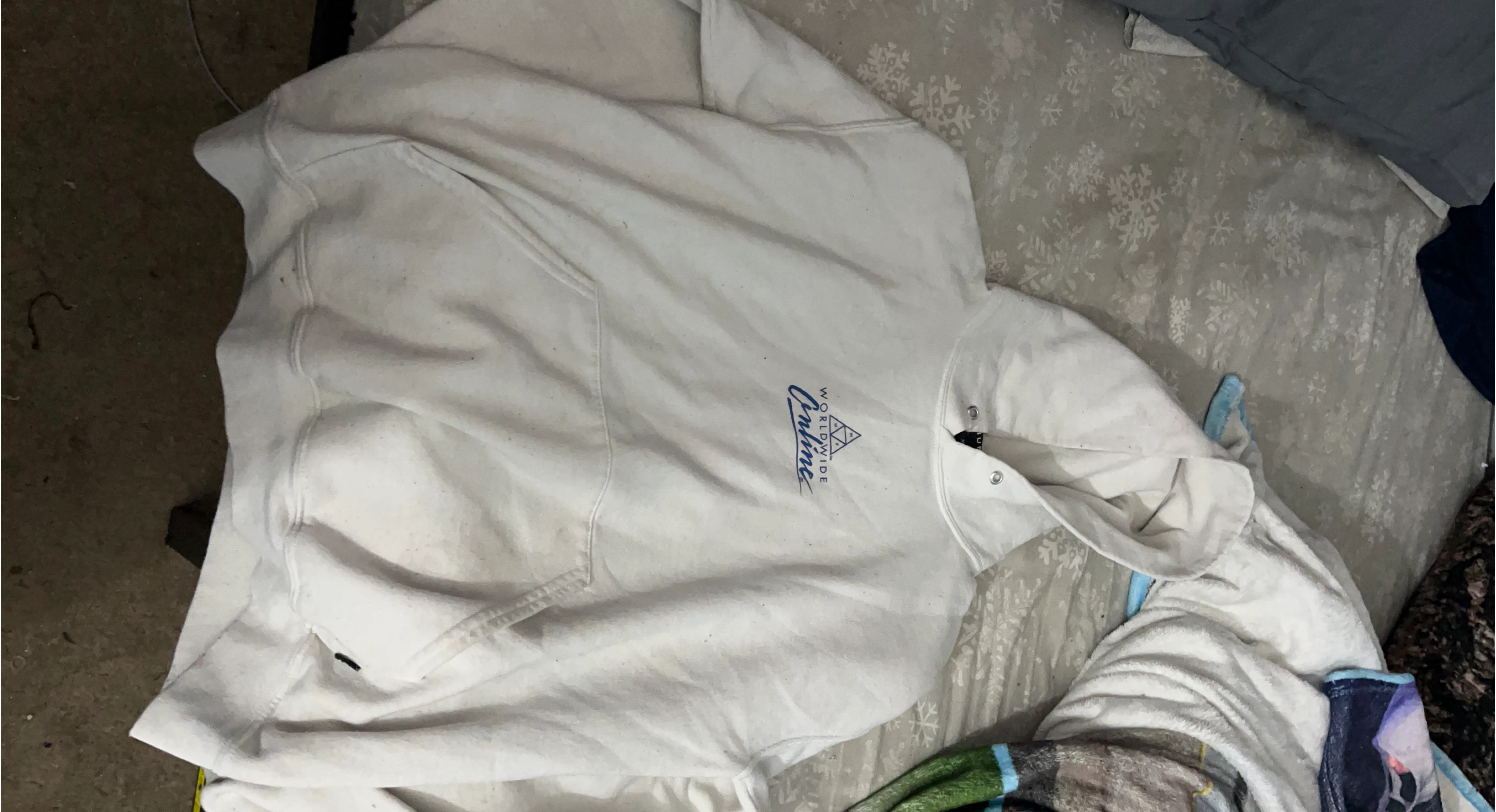 White Colour Hoodie