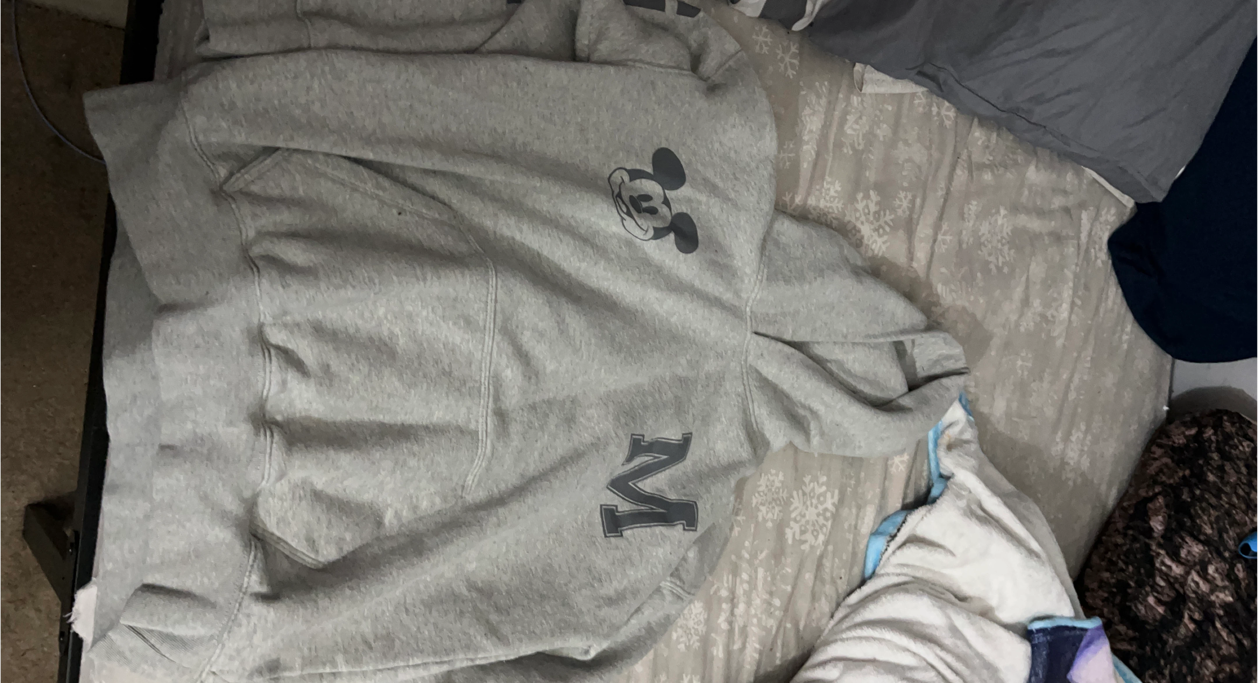 Grey Mickey Mouse Hoodie