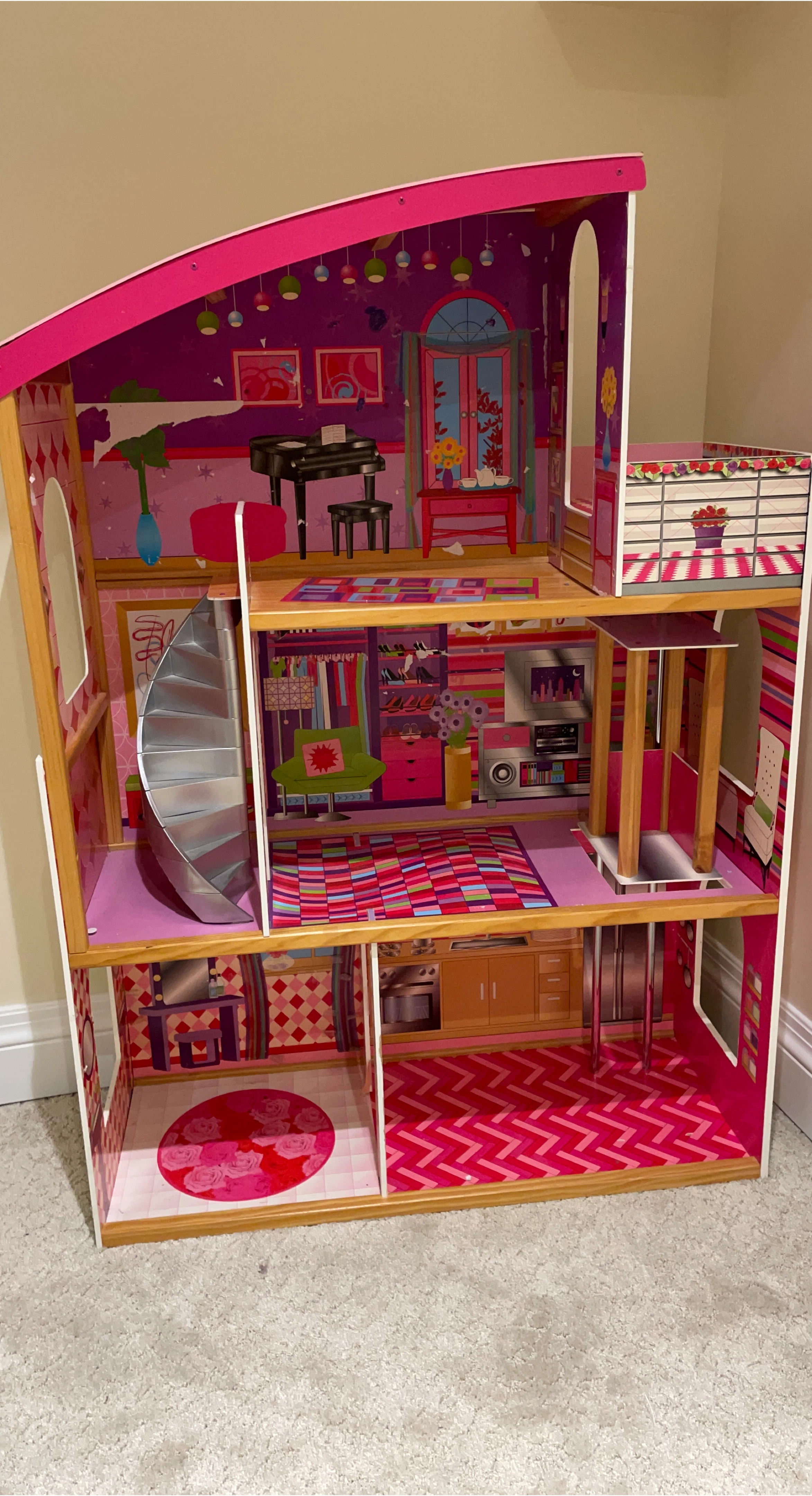 KidKraft Wooden Dollhouse with Furniture