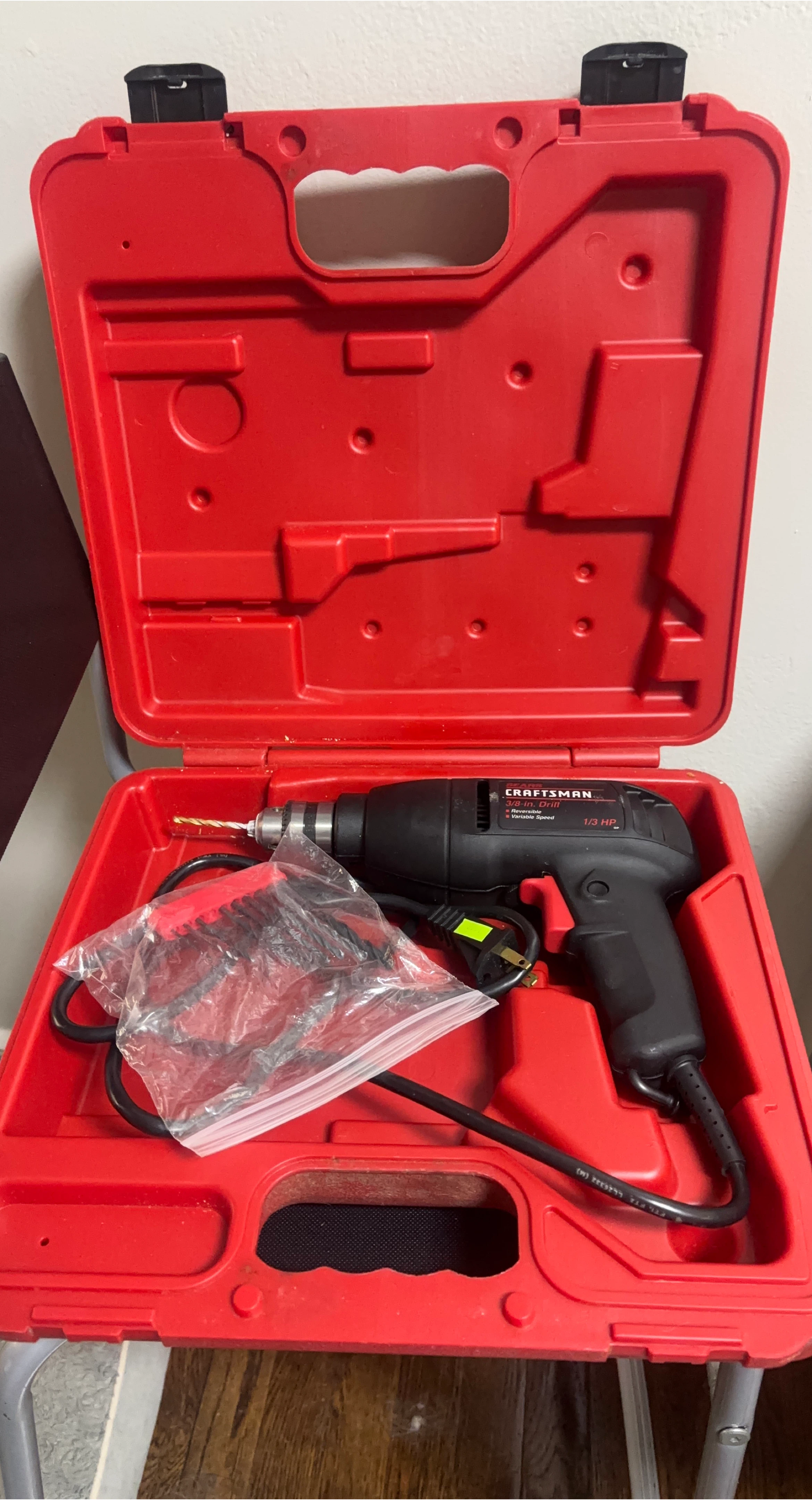 Craftsman 3/8-in. Drill with Case