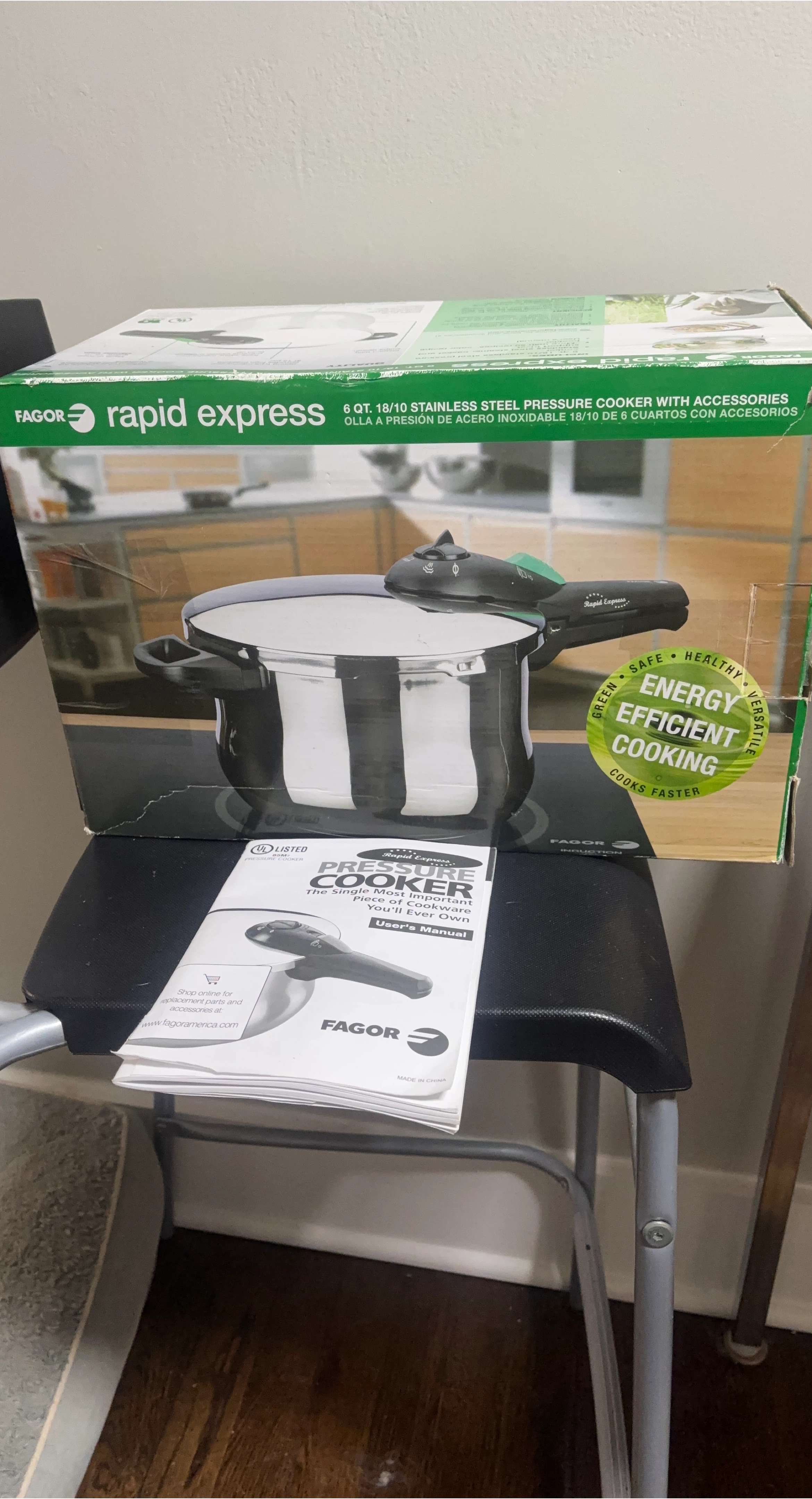 Fagor Rapid ExpressStainless Pressure Cooker with Accessories