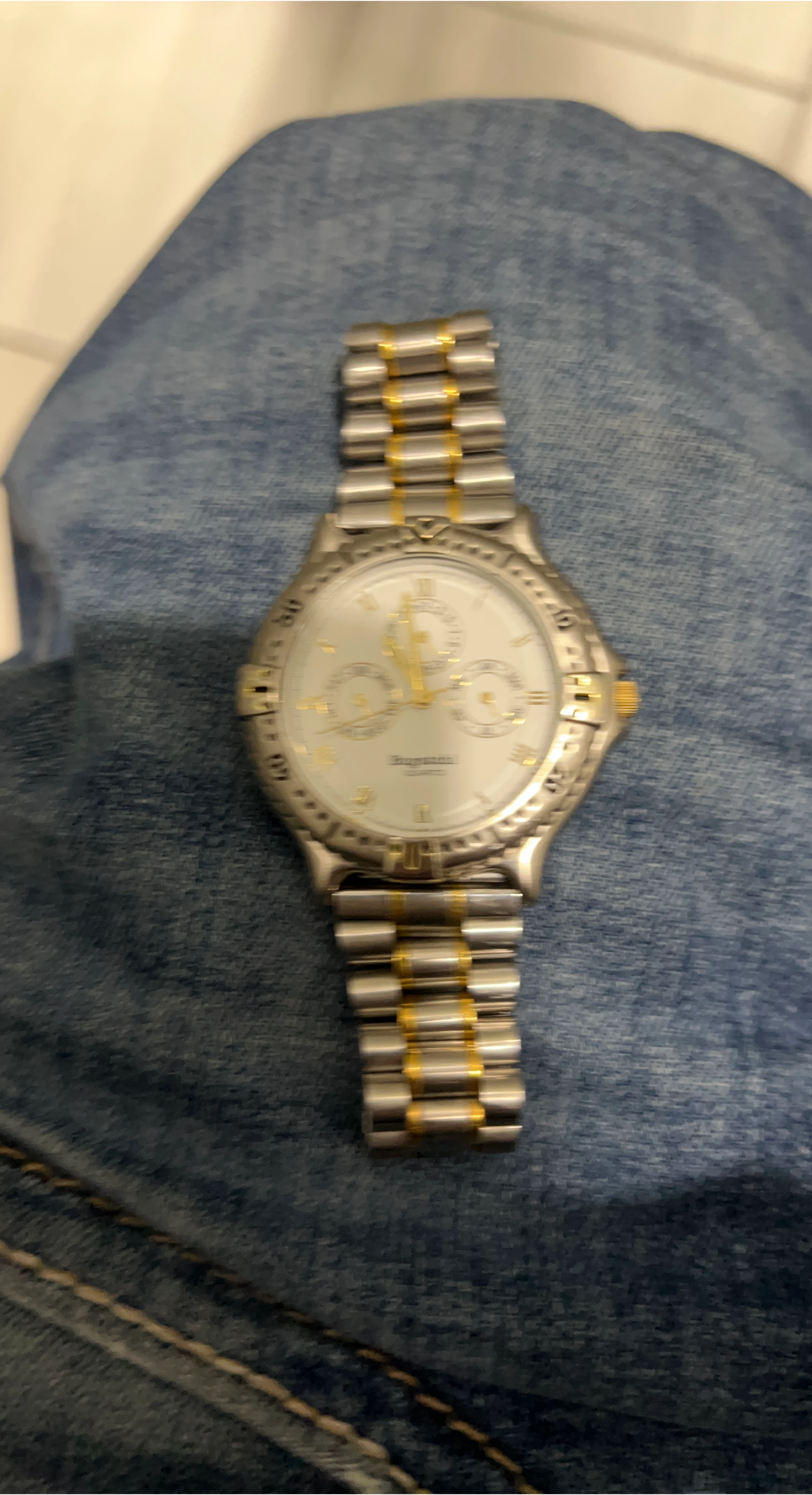 Bugatchi Men's Stainless Steel & Gold Tone Watch