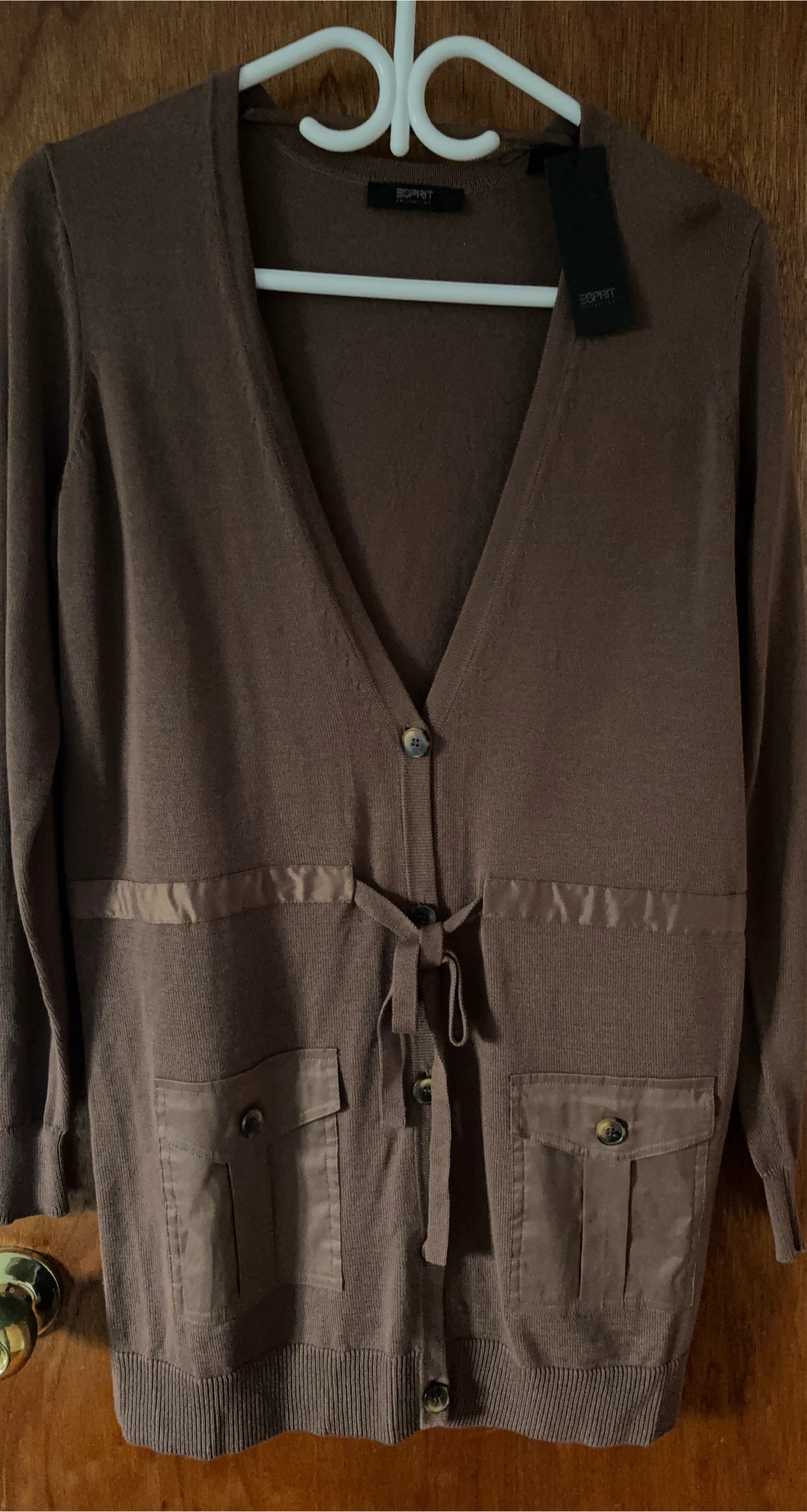 🥕A New Esprit Brown Cardigan with Pockets
