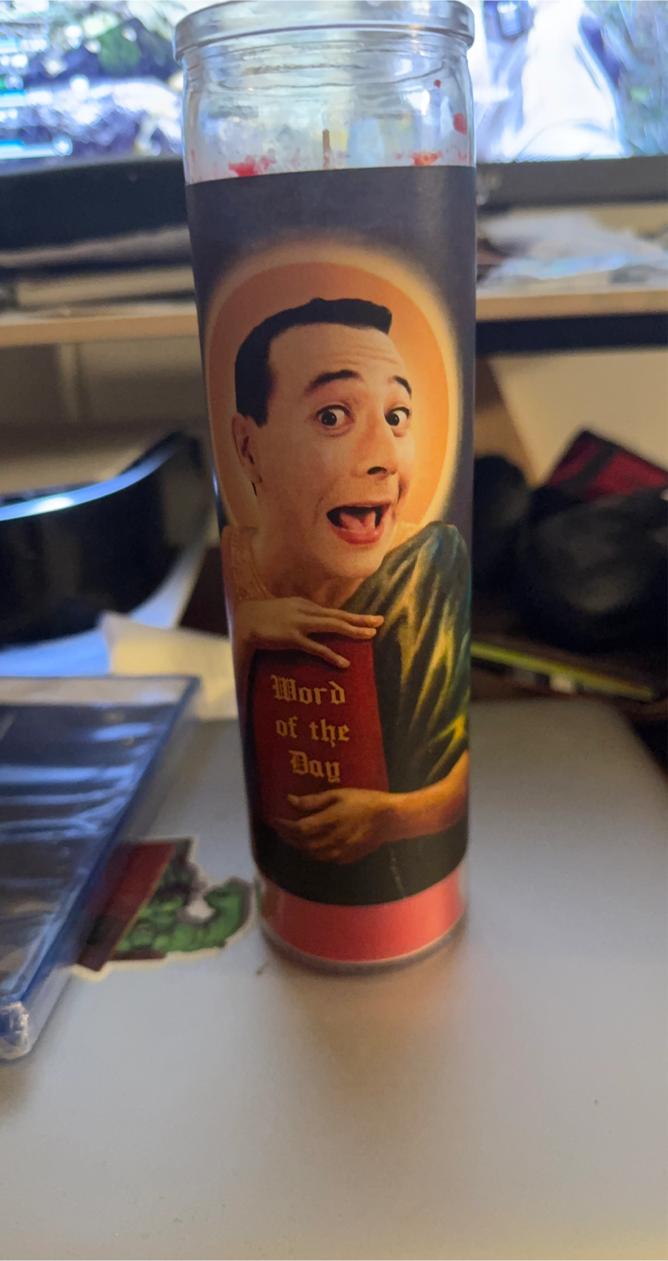 Pee-wee Herman "Word of the Day" Prayer Candle