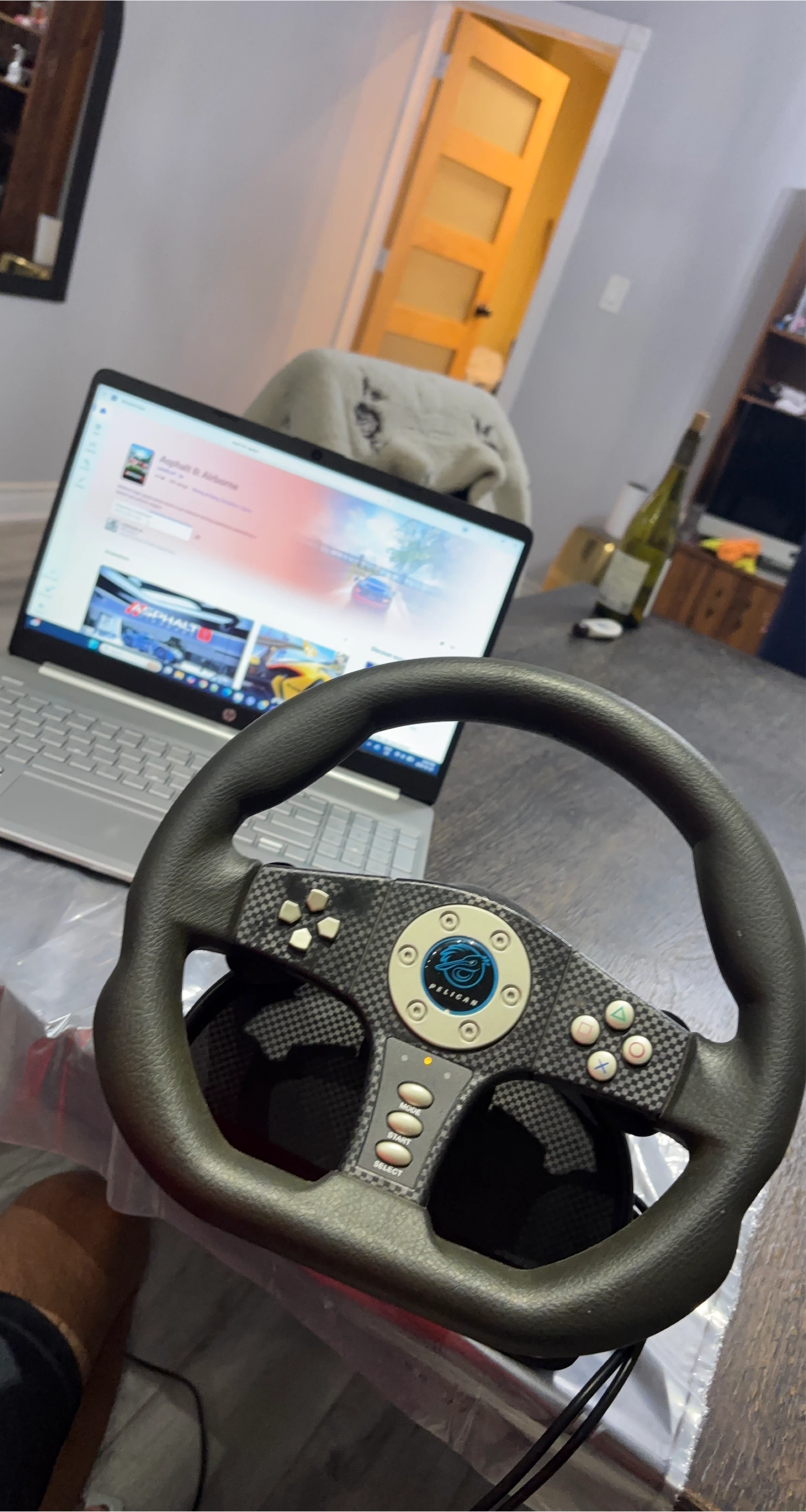 Pelican Steering Wheel for PC/PS2