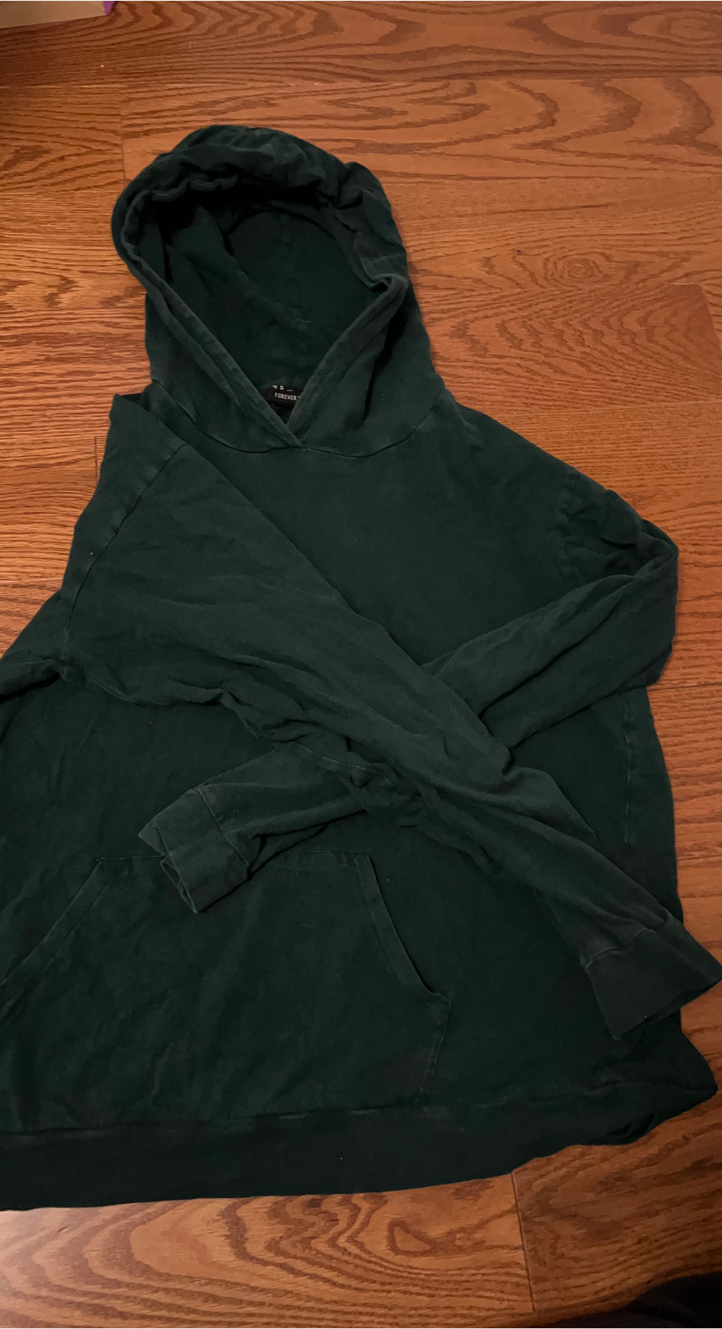 Forever 21 Dark Green Hoodie