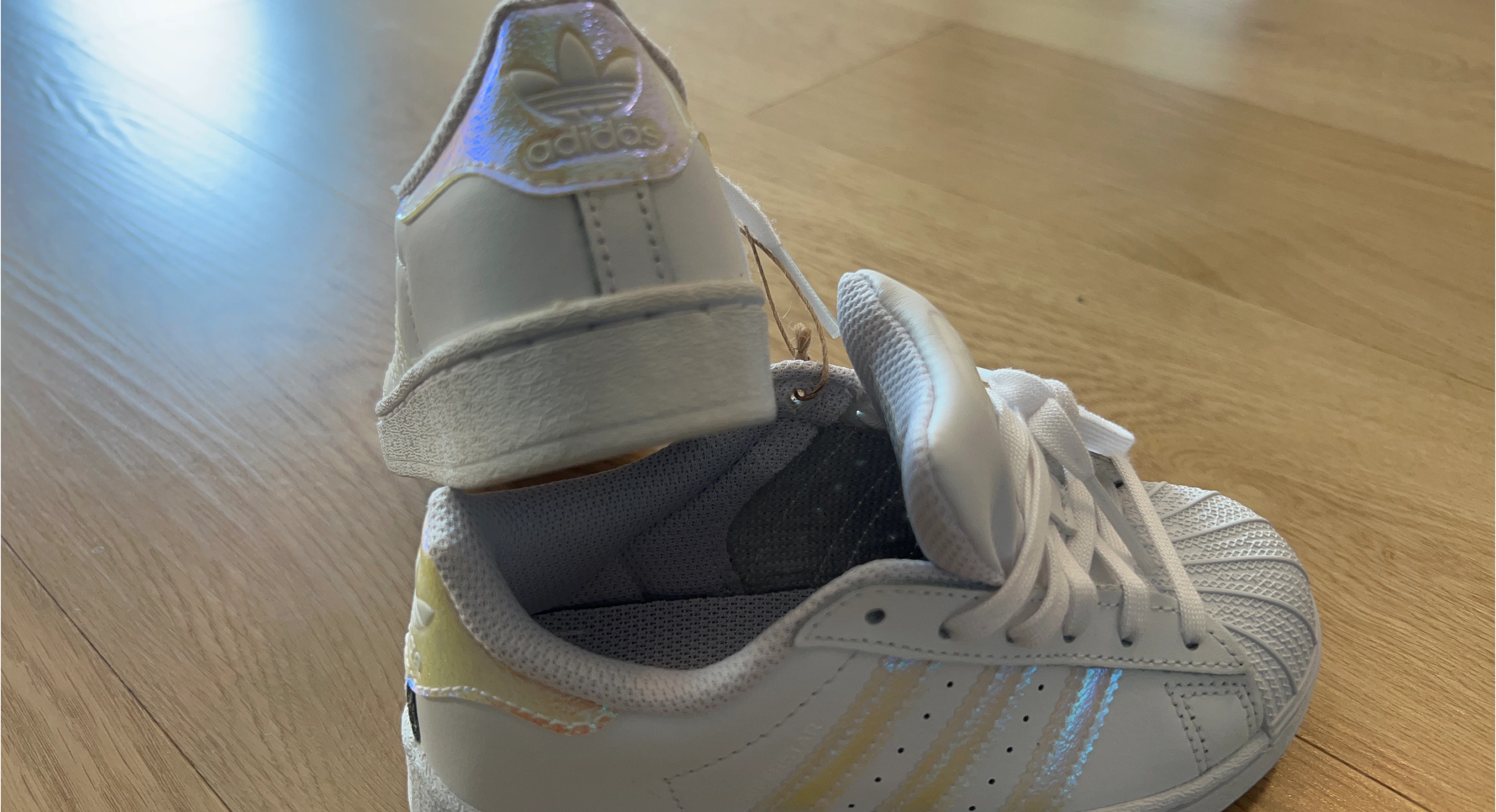 Adidas Superstar Toddler Shoes White Iridescent