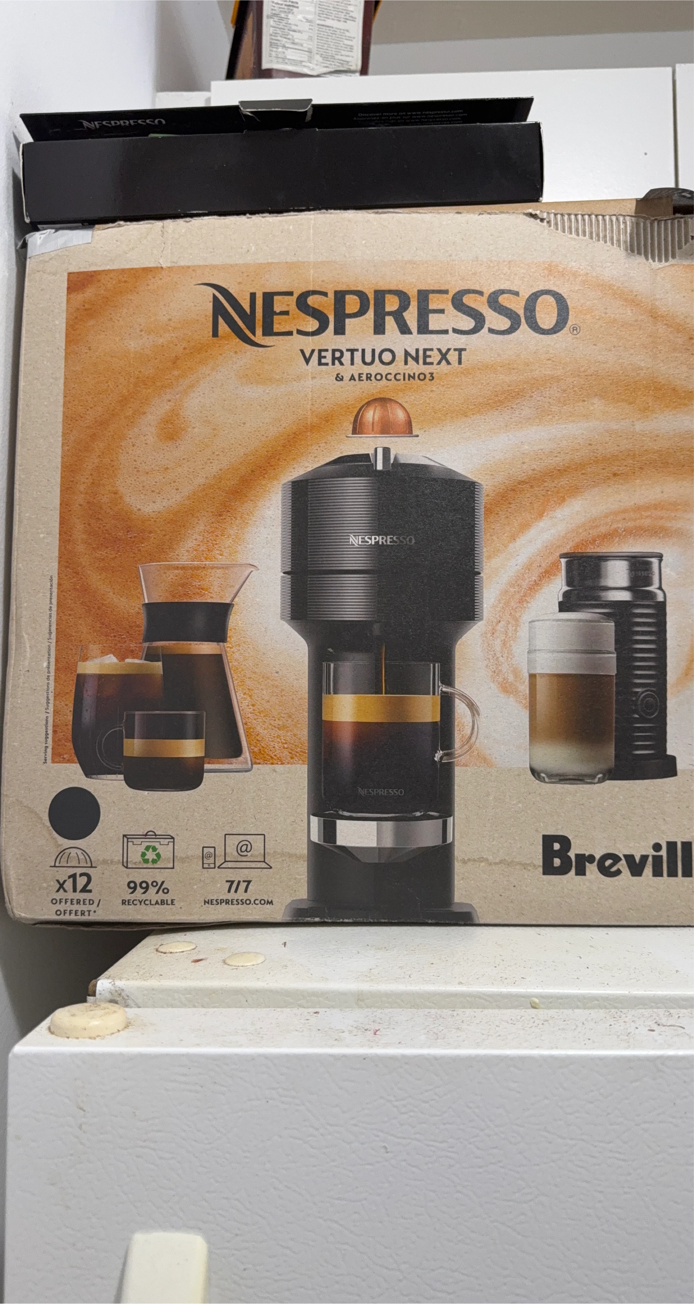 Nespresso Vertuo Next & Aeroccino 3 Coffee Maker