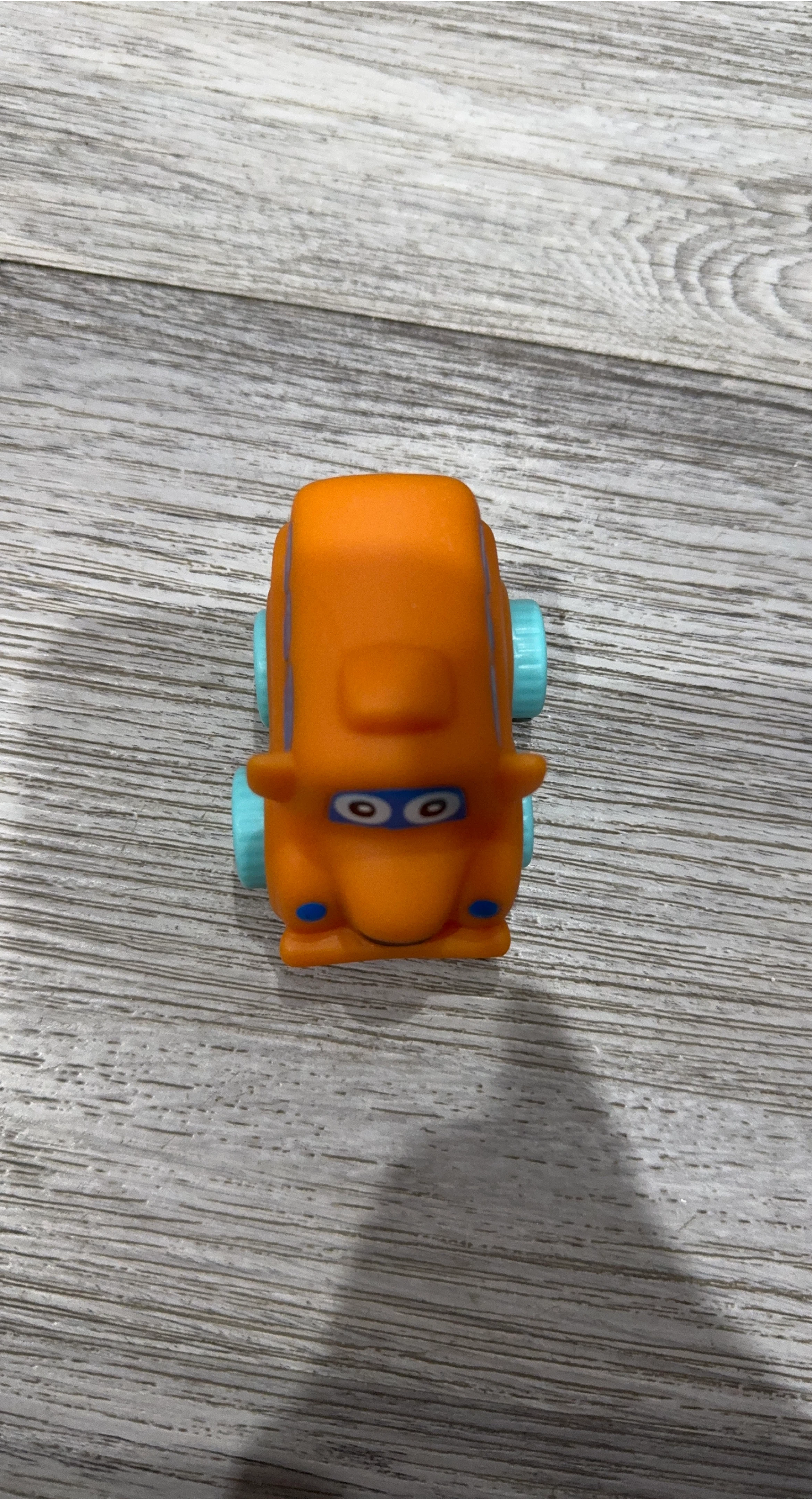 Orange toy car