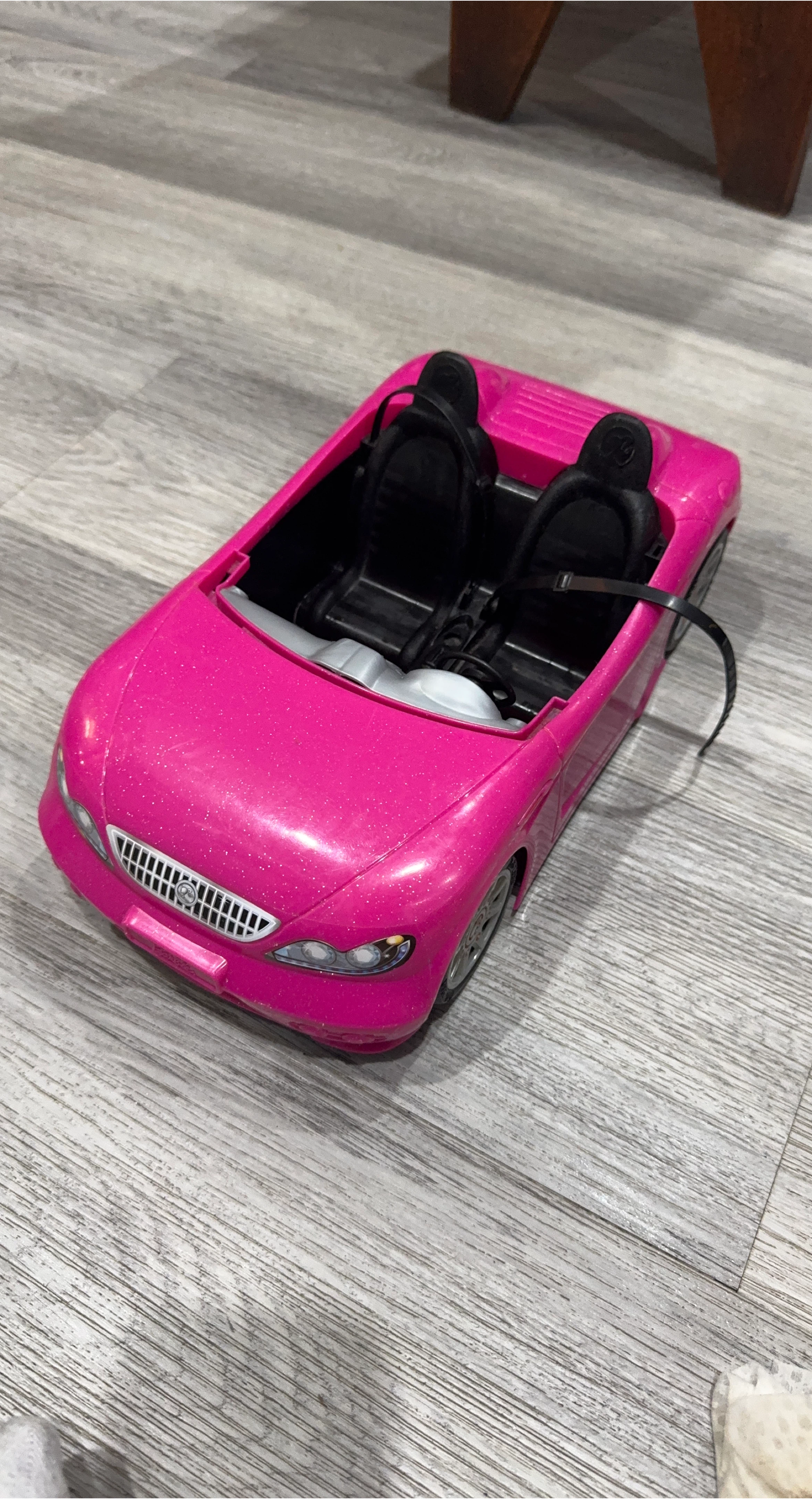 Pink Convertible Toy Car