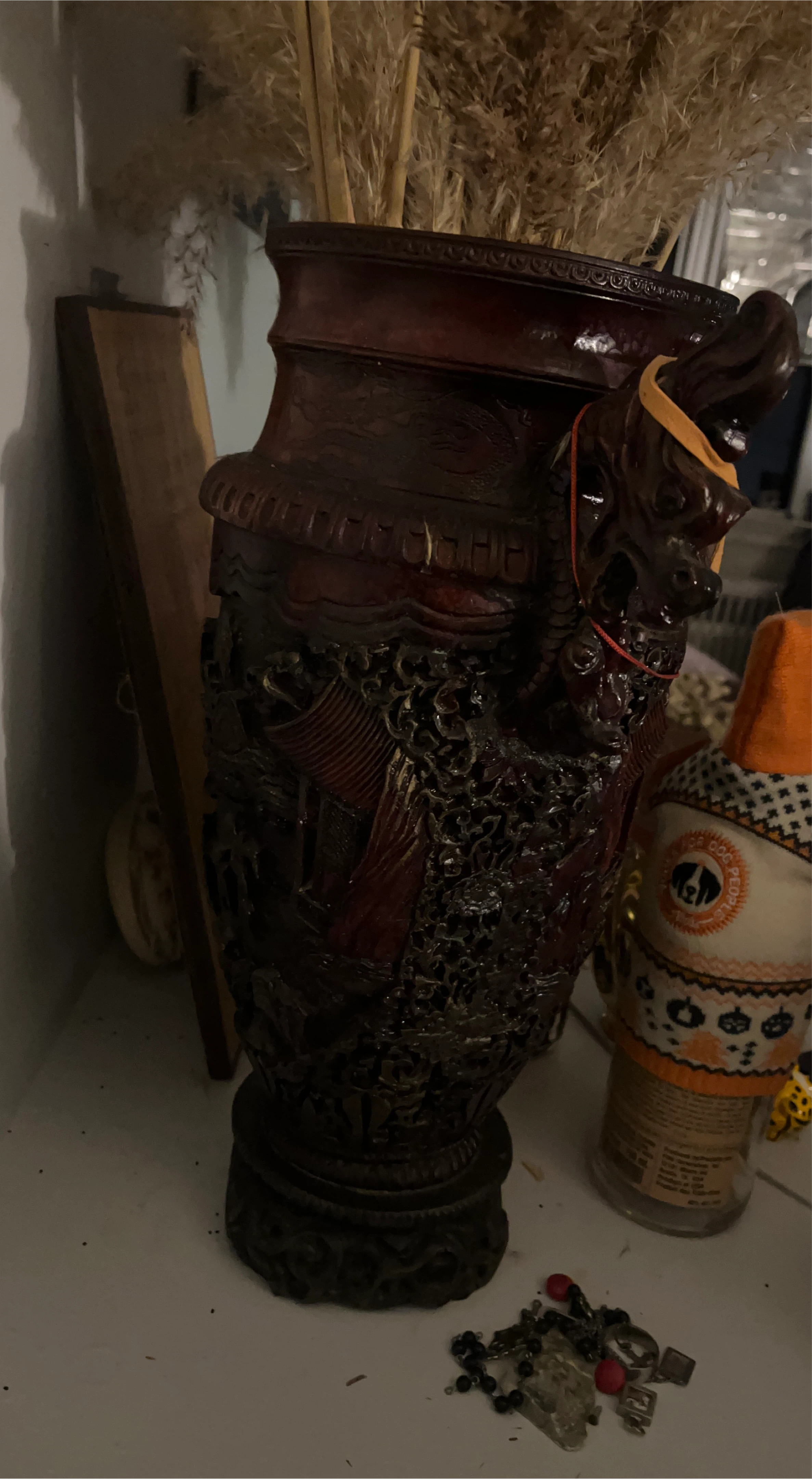 Ornate Carved Decorative Vase