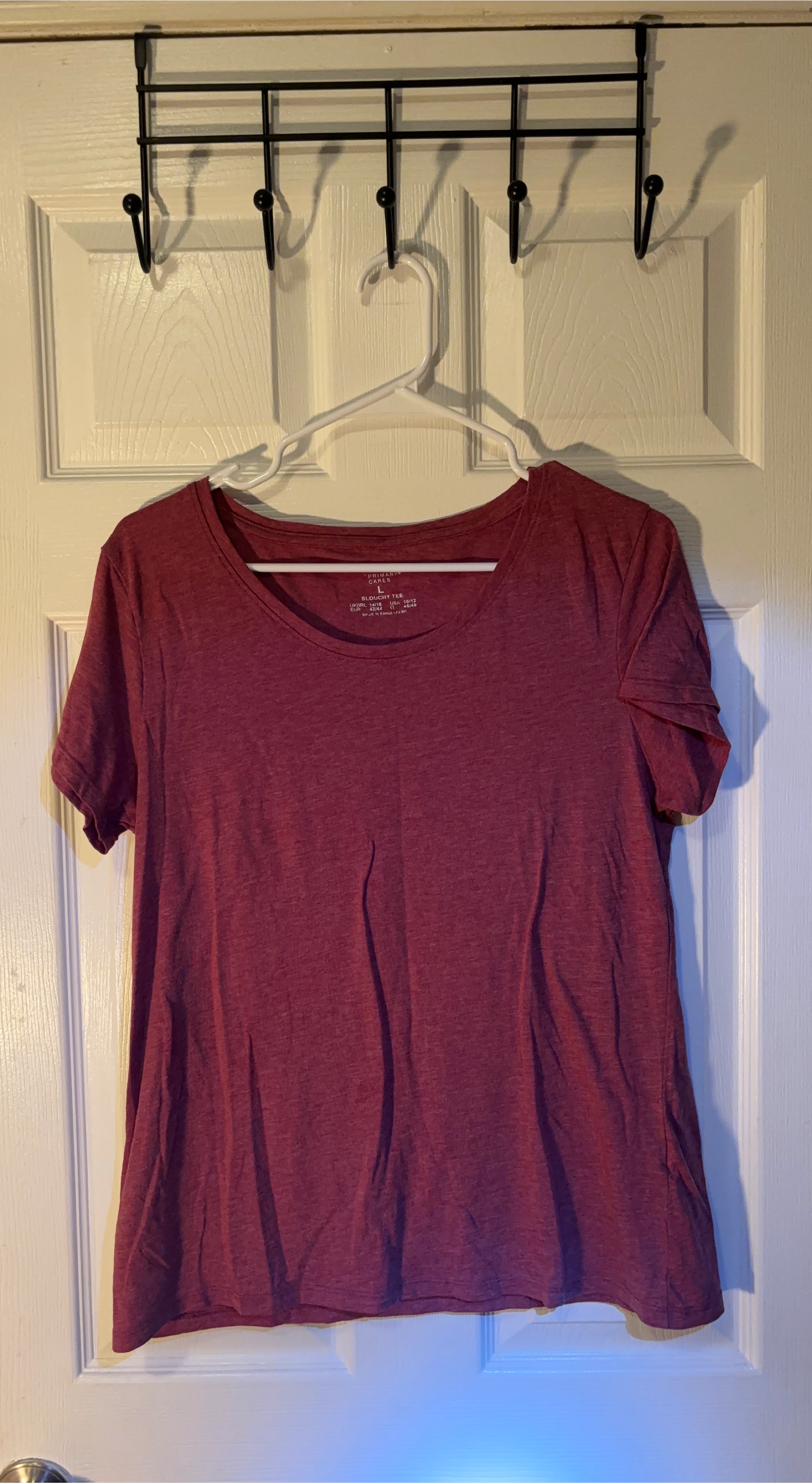 Primark Cares Slouchy Tee - Burgundy
