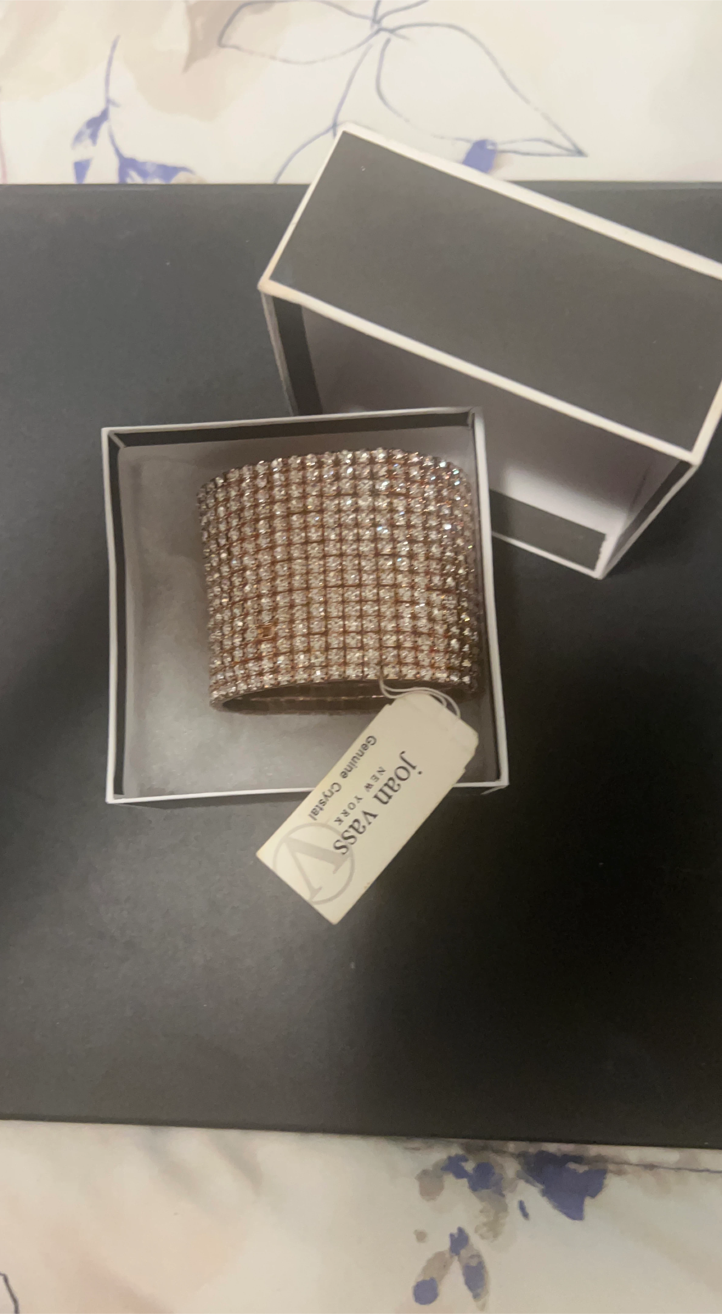 Joan Vass Genuine Crystal Bracelet