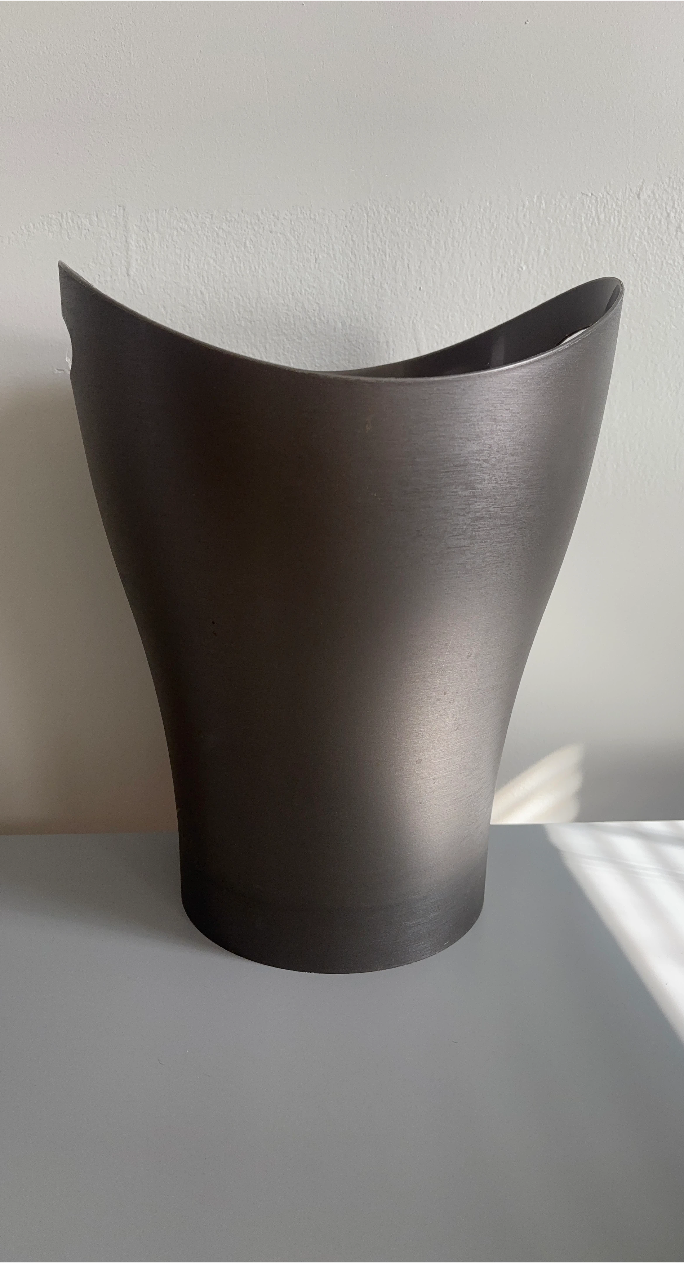 Modern Dark Gray Wastebasket
