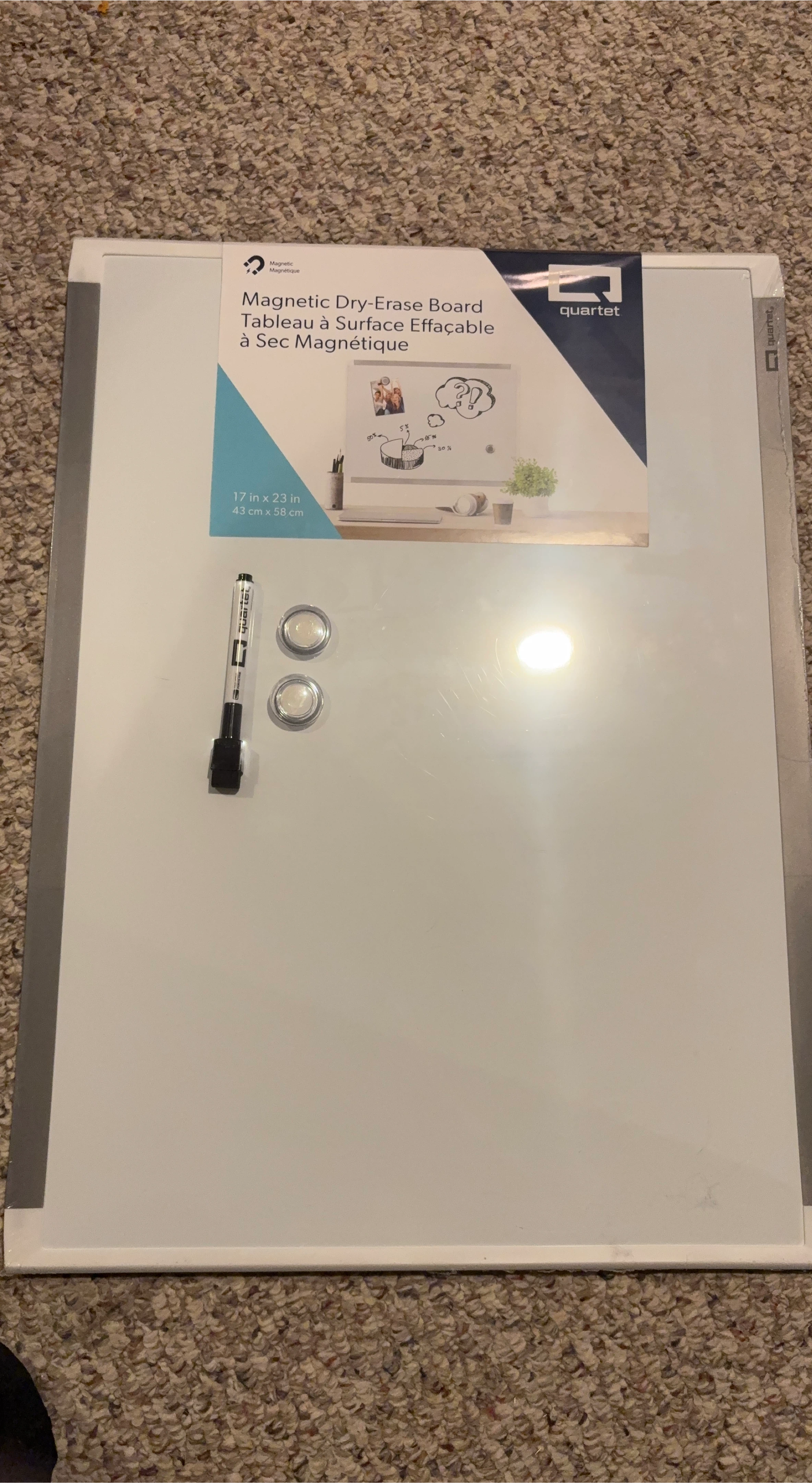 Quartet Magnetic Dry-Erase Board 17" x 23"