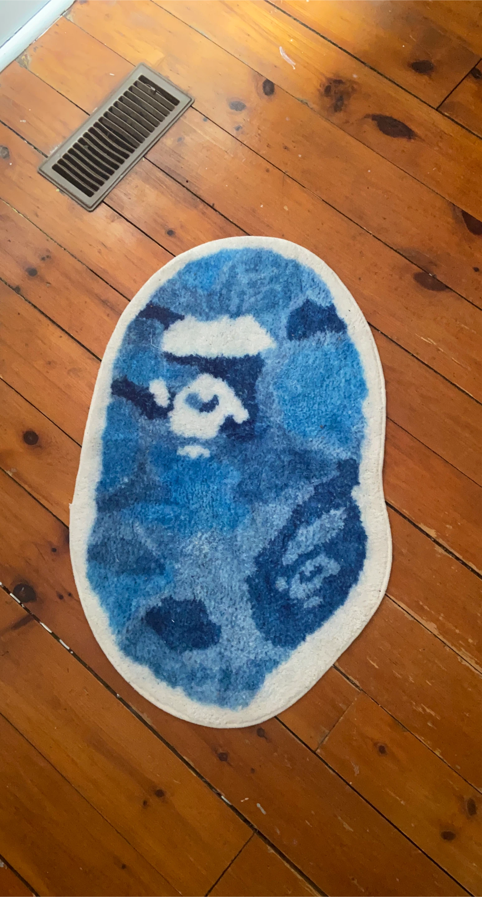 Real Bape rug blue