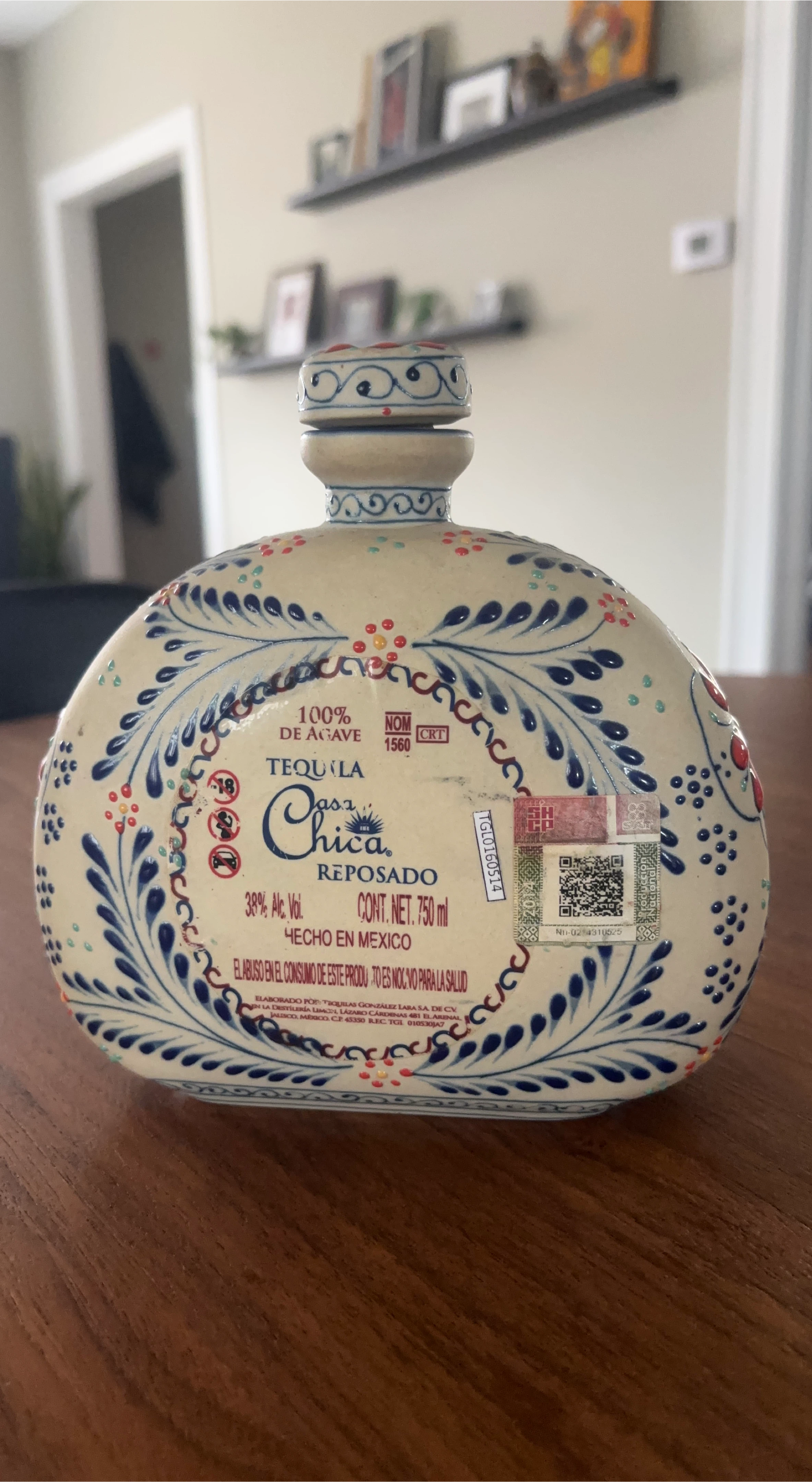 Chica Reposado Tequila Bottle