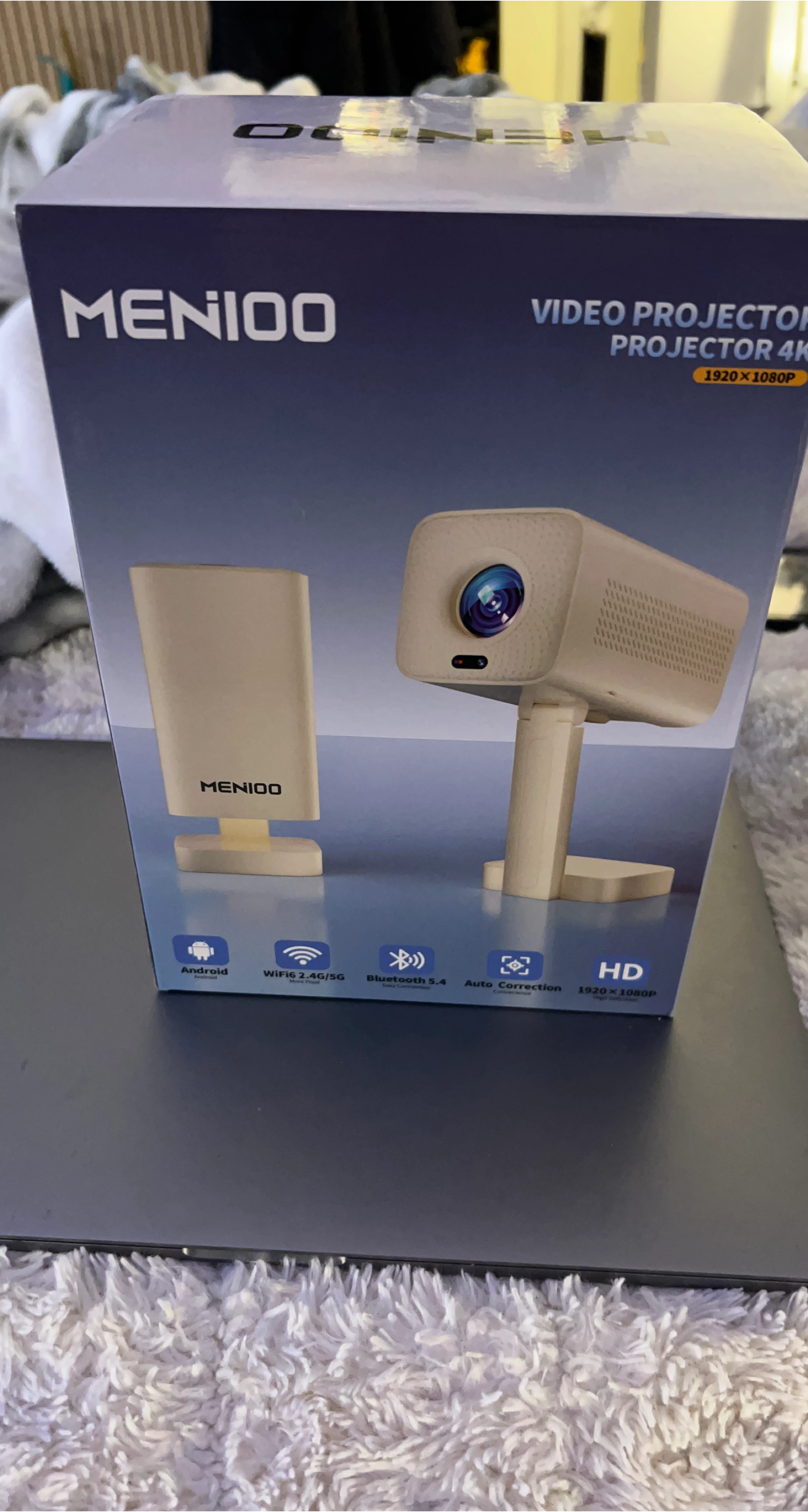 MENIOO Video Projector 4K 1920x1080 HD